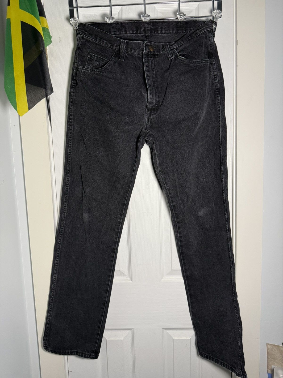 Rustler × Vintage Black Denim Jeans Size US 34 / EU 50 - 1 Thumbnail