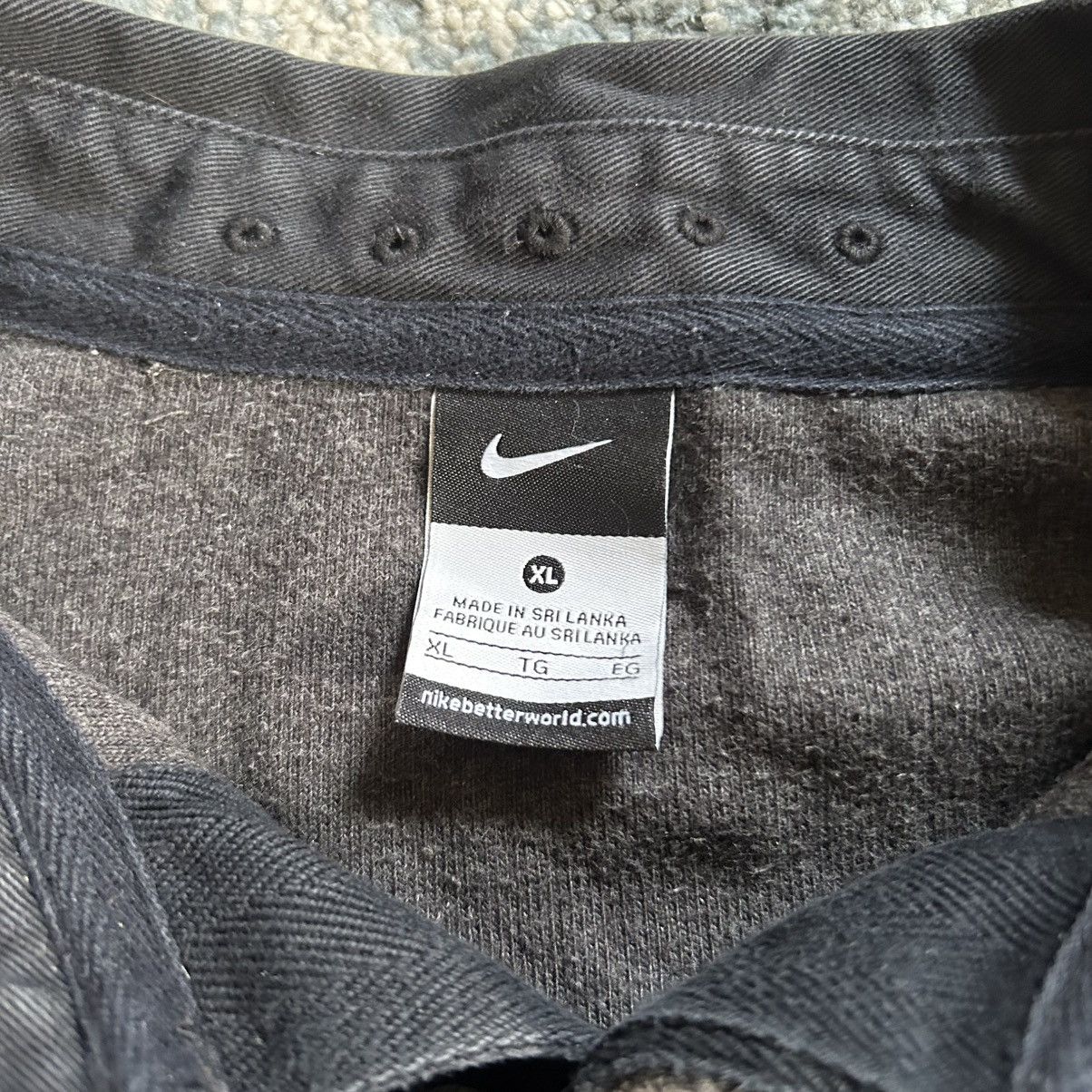 Nike 2012 ENGLAND ALL BLACK ROSE L/S RUGBY TOP Y2K ANTHRACiTE Size US XL / EU 56 / 4 - 2 Thumbnail