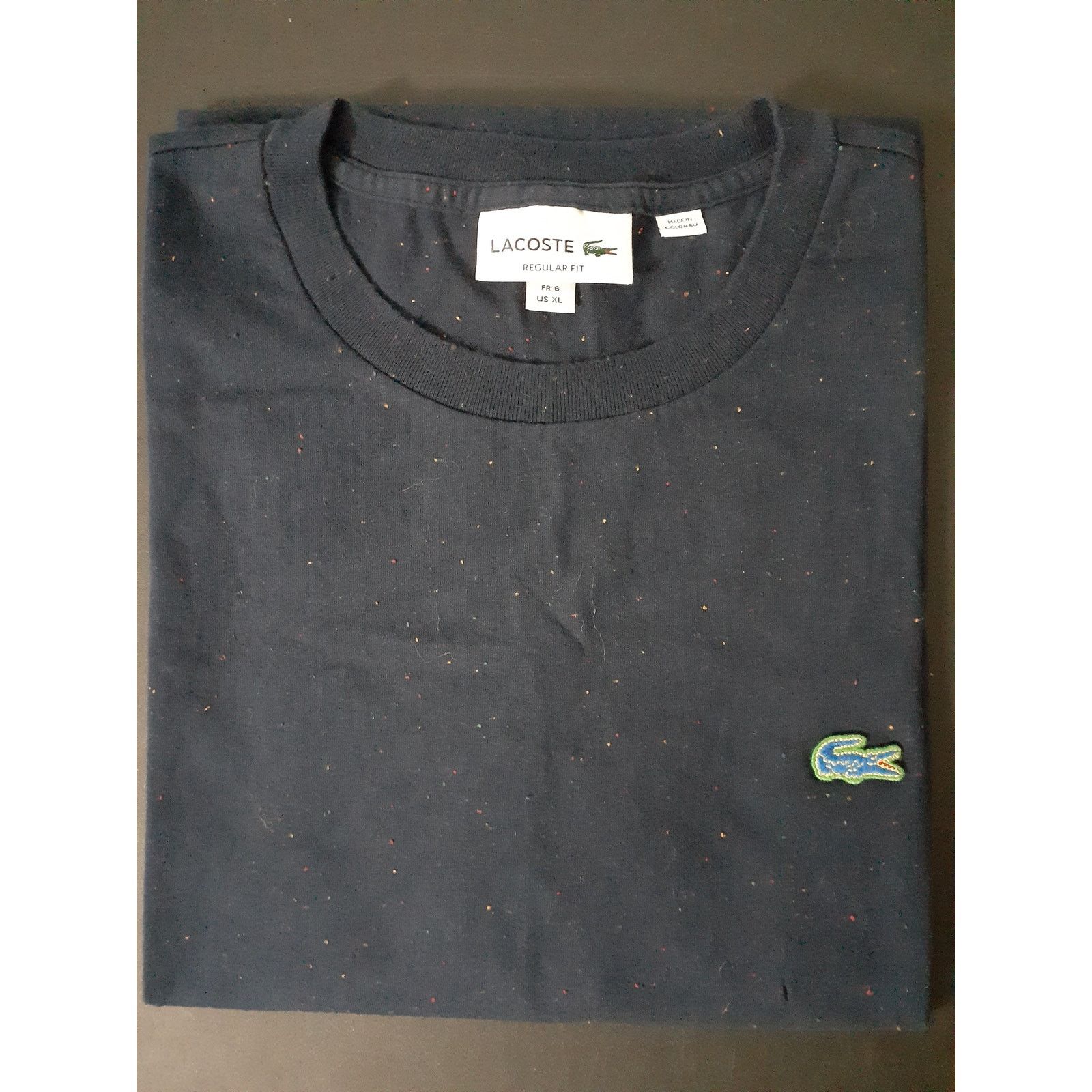 Lacoste Lacoste Men's Regular Fit Speckled Print Cotton T-Shirt XL Size US XL / EU 56 / 4 - 4 Thumbnail