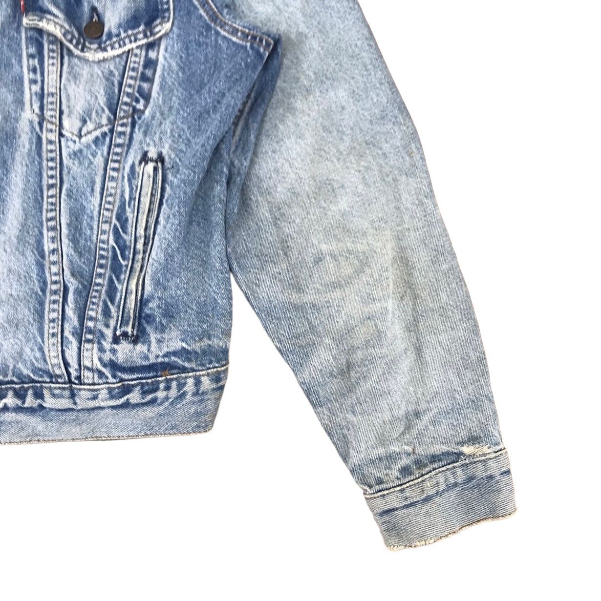 Levi's Vintage Levis Denim Trucker Jacket Aztec Collar Size US M / EU 48-50 / 2 - 6 Thumbnail