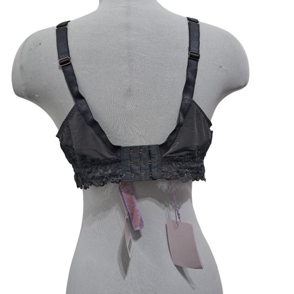 Other Savage X Fenty Floral Lace Bralette Racerback Pink/ Black Bra 1X NWT Size XXL / US 16-18 / IT 52-54 - 7 Thumbnail