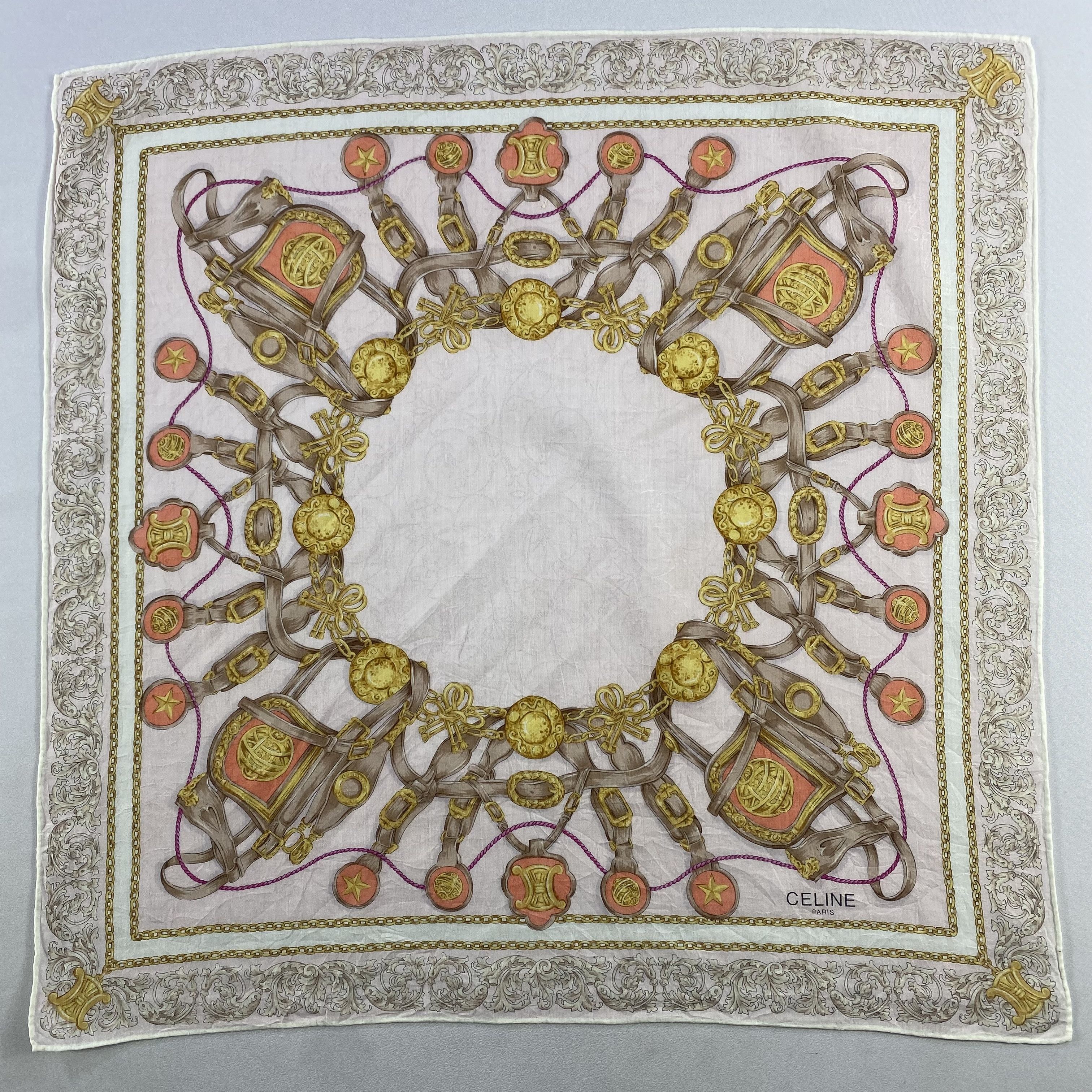 Celine × Vintage Celine Bandana/ Handkerchief / Neckerchief Size ONE SIZE - 3 Thumbnail