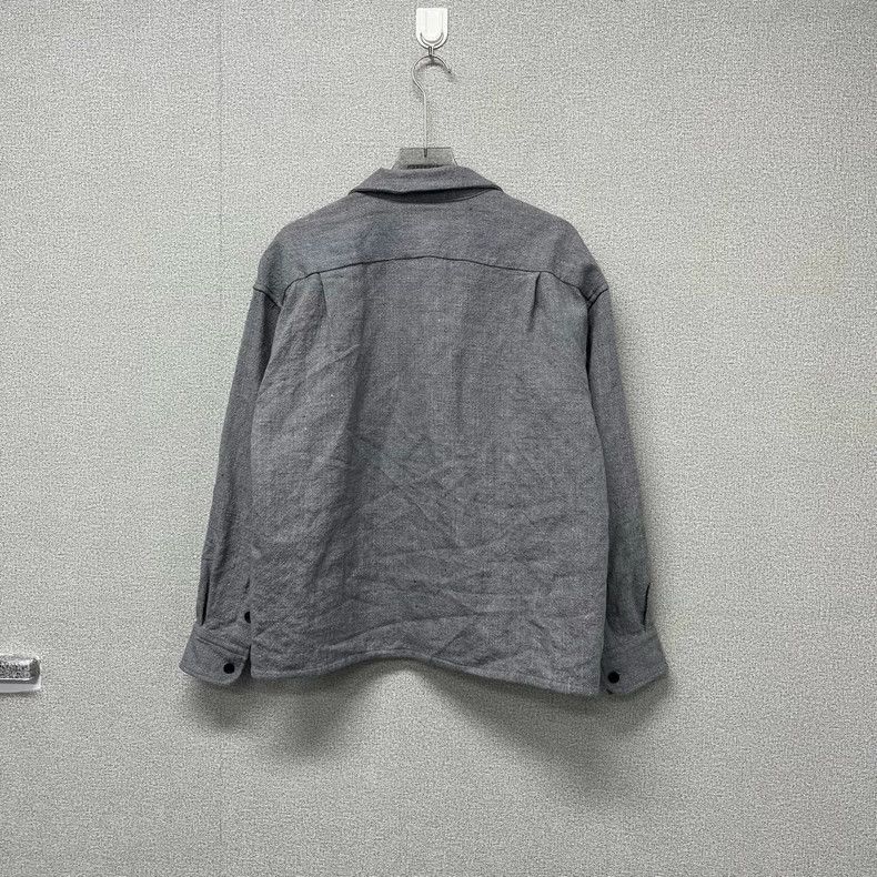 Visvim visvim Grey Cuban Neck Button Long Sleeve Shirt 2505-Nextar Size US M / EU 48-50 / 2 - 2 Thumbnail