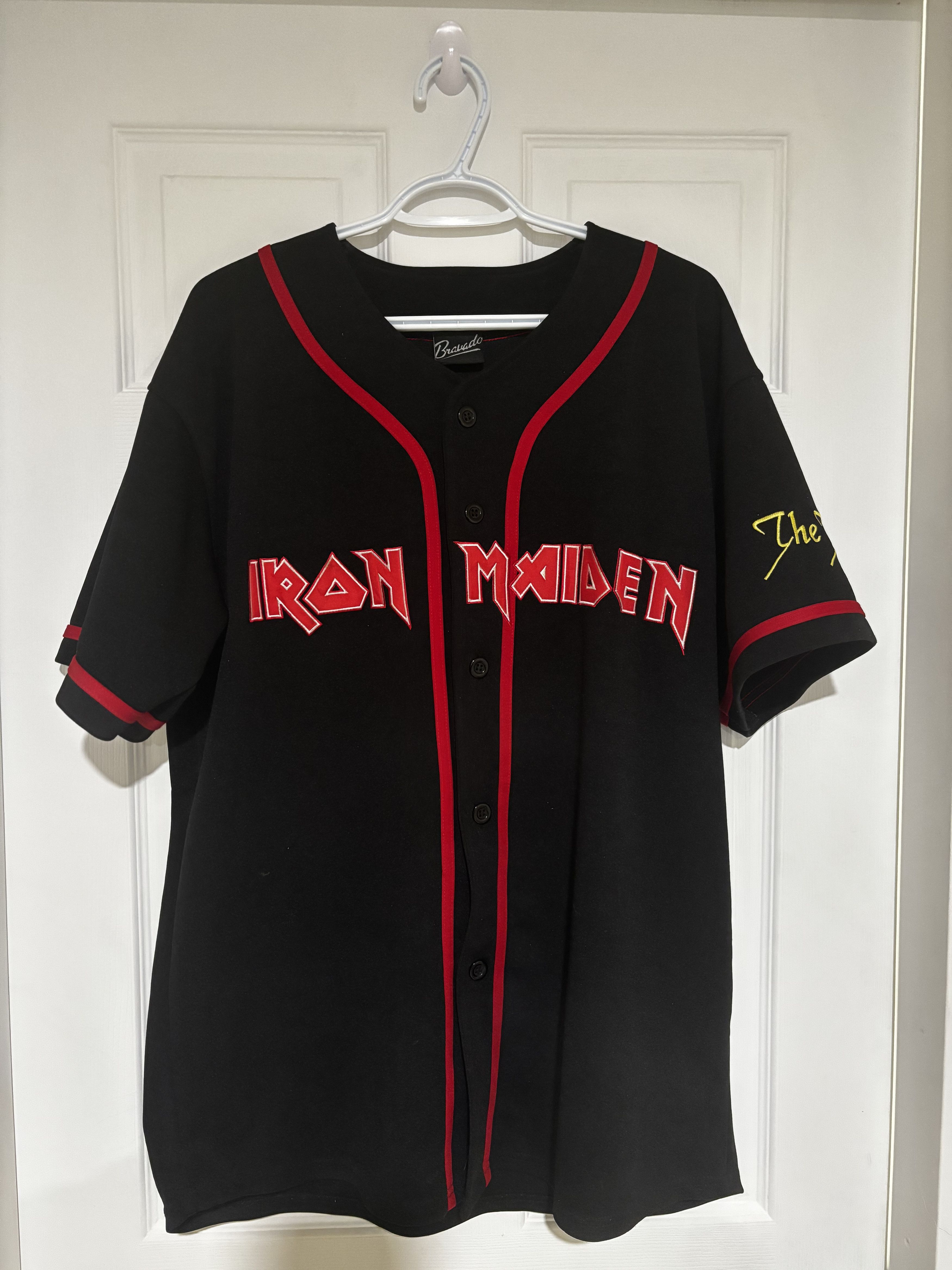 Bravado × Iron Maiden Iron Maiden THE TROOPER Baseball Jersey Button up Size US L / EU 52-54 / 3 - 1 Thumbnail