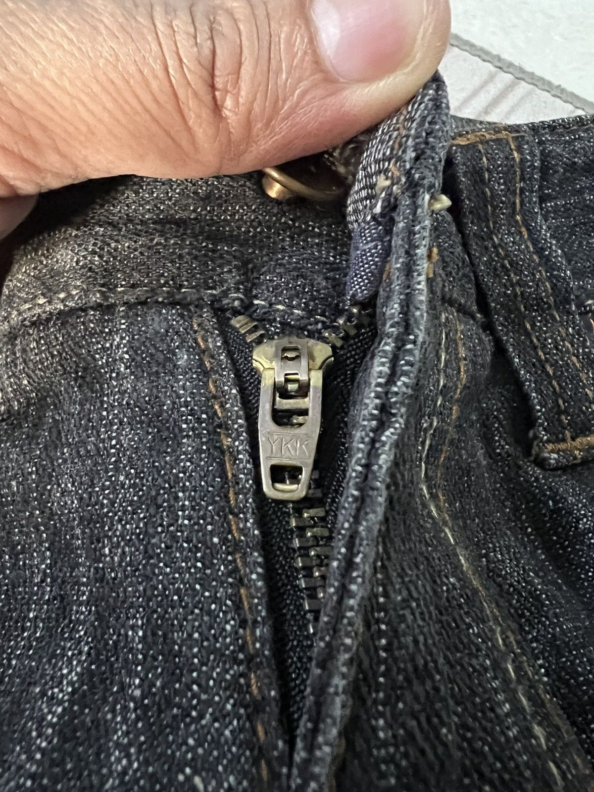 If Six Was Nine × Le Grande Bleu (L.G.B.) VINTAGE 90’S STYLE DOMINATE HANDCRAFTED NICE DESIGN JEANS Size US 32 / EU 48 - 16 Thumbnail