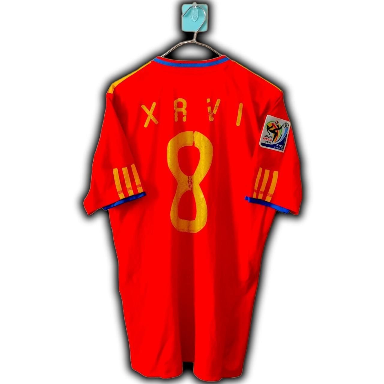 Adidas Spain 2010 2011 Home Shirt Jersey Xavi Barcelona Size US M / EU 48-50 / 2 - 3 Thumbnail