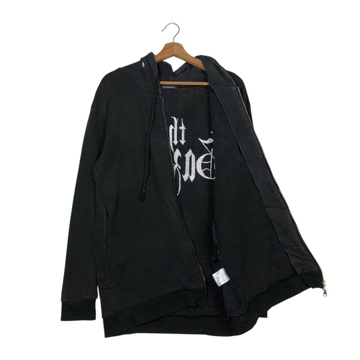 Hysteric Glamour 📌Vintage Hoodie Zipper Jacket Black Moral Punk Big Logo Size US M / EU 48-50 / 2 - 13 Thumbnail