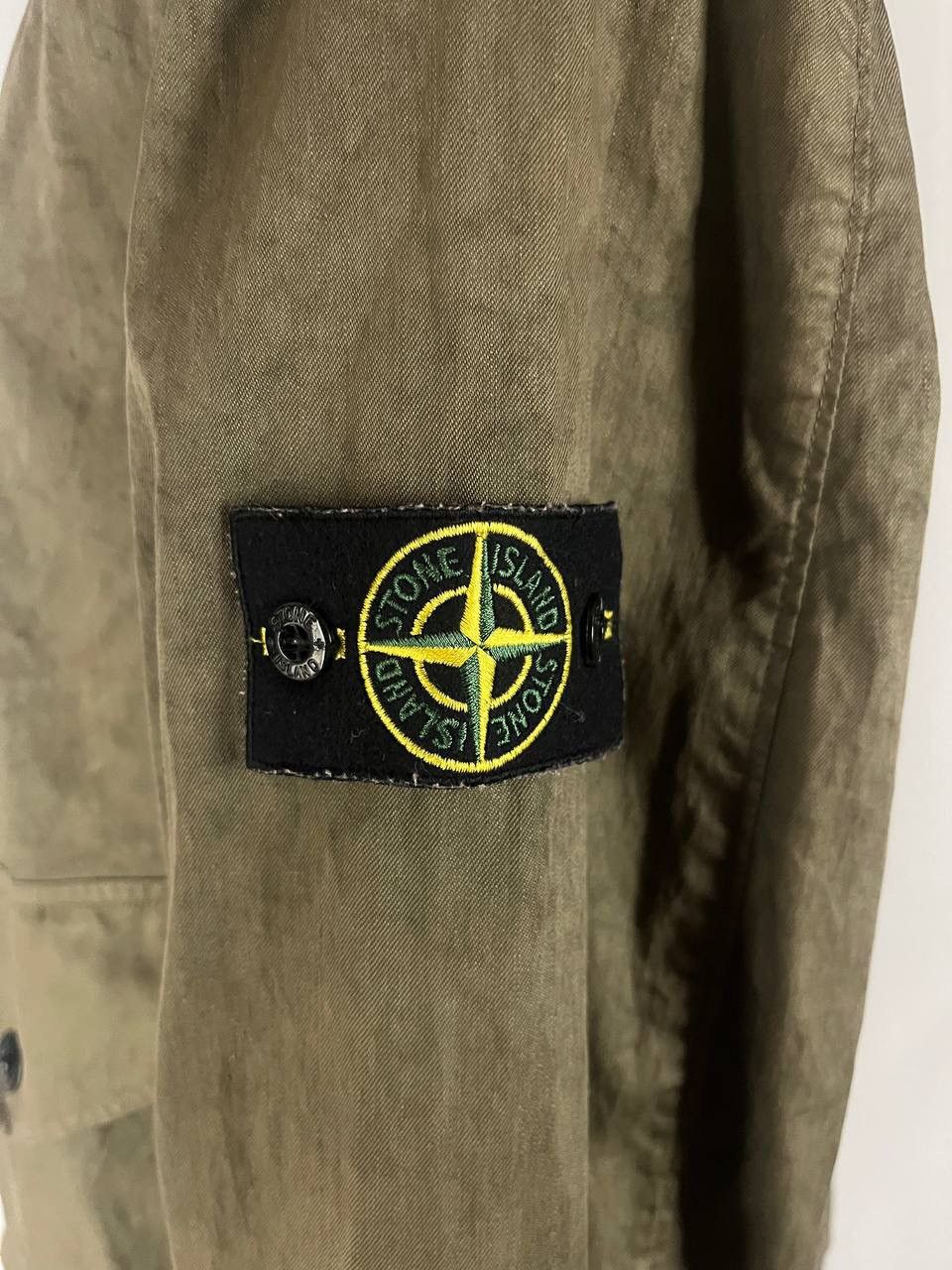 Stone Island Stone Island Vintage Garment Dyed Lino Jacket Khaki Size US XL / EU 56 / 4 - 8 Thumbnail