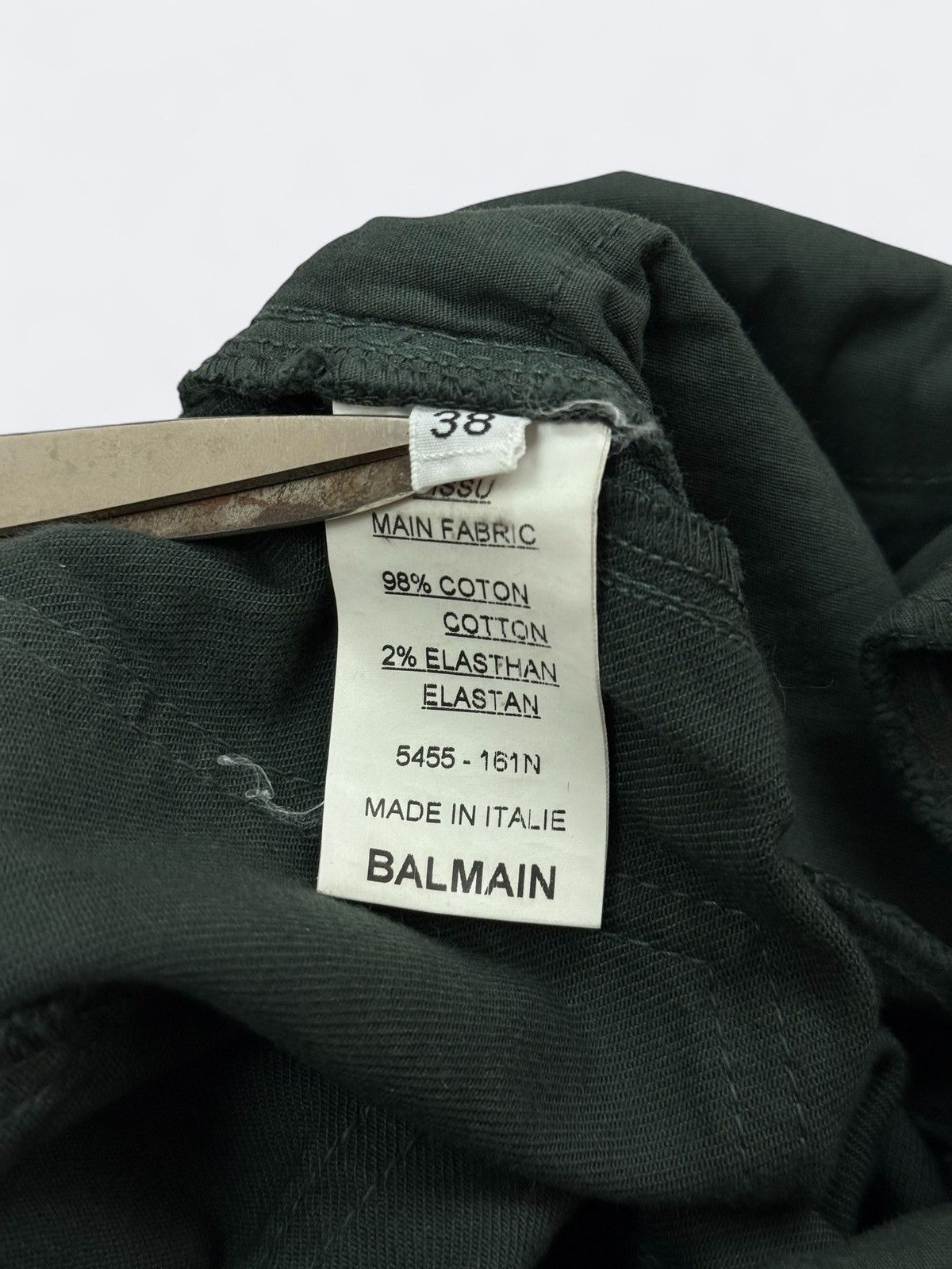 Balmain Balmain Dark Green Biker Skinny Jeans Pants Size 26" / US 2 / IT 38 - 13 Thumbnail