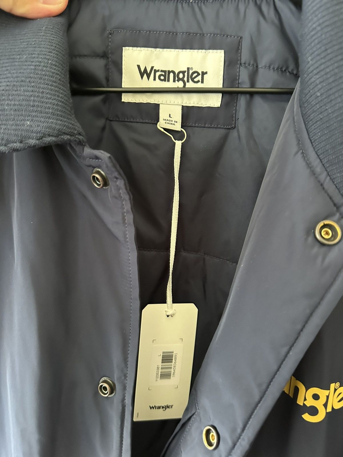 Wrangler Wrangler Bomber Jacket Navy/Yellow - Large Size US L / EU 52-54 / 3 - 3 Thumbnail