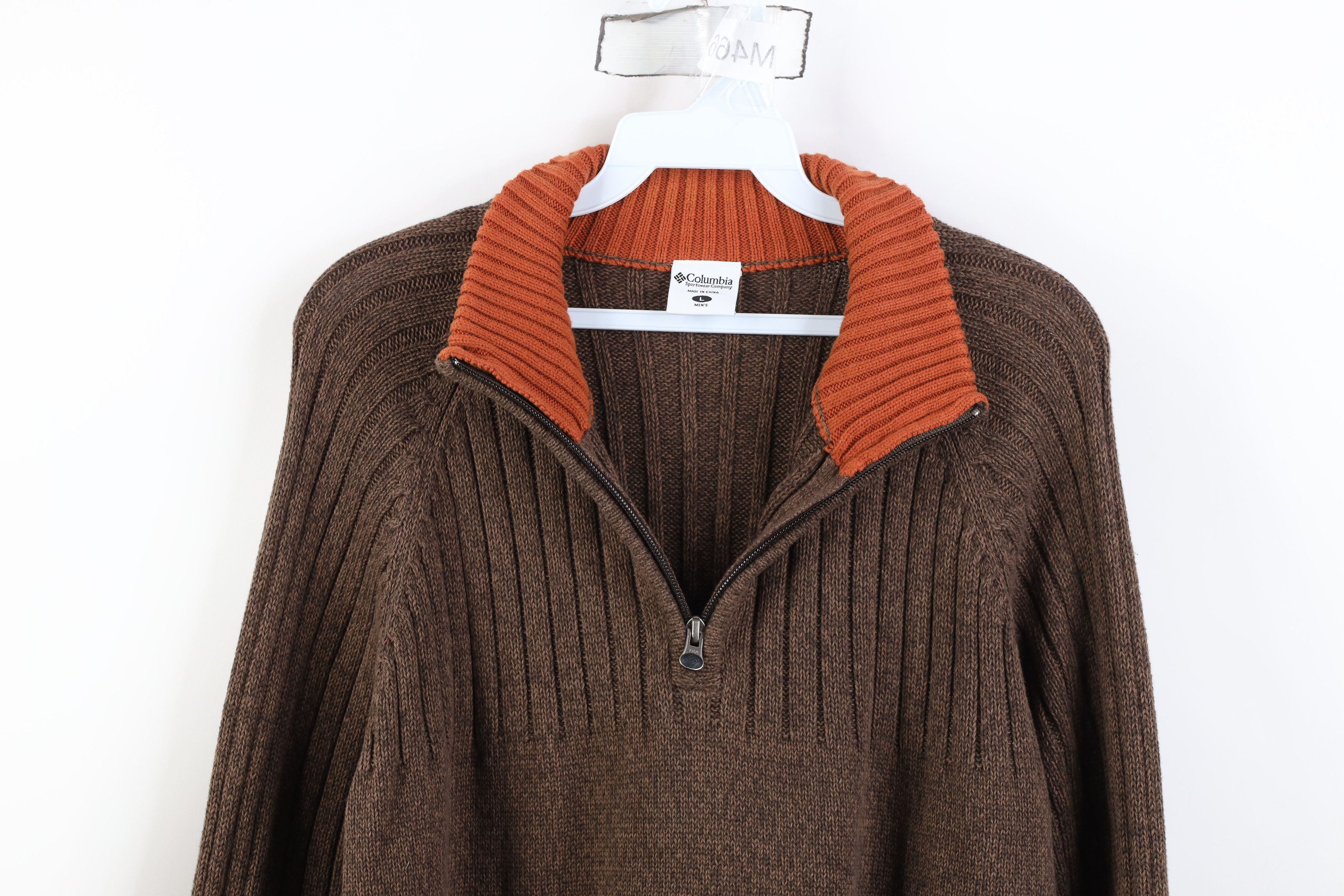 Columbia Vintage Columbia Heavy Ribbed Knit 1/4 Half Zip Sweater Size US L / EU 52-54 / 3 - 2 Thumbnail