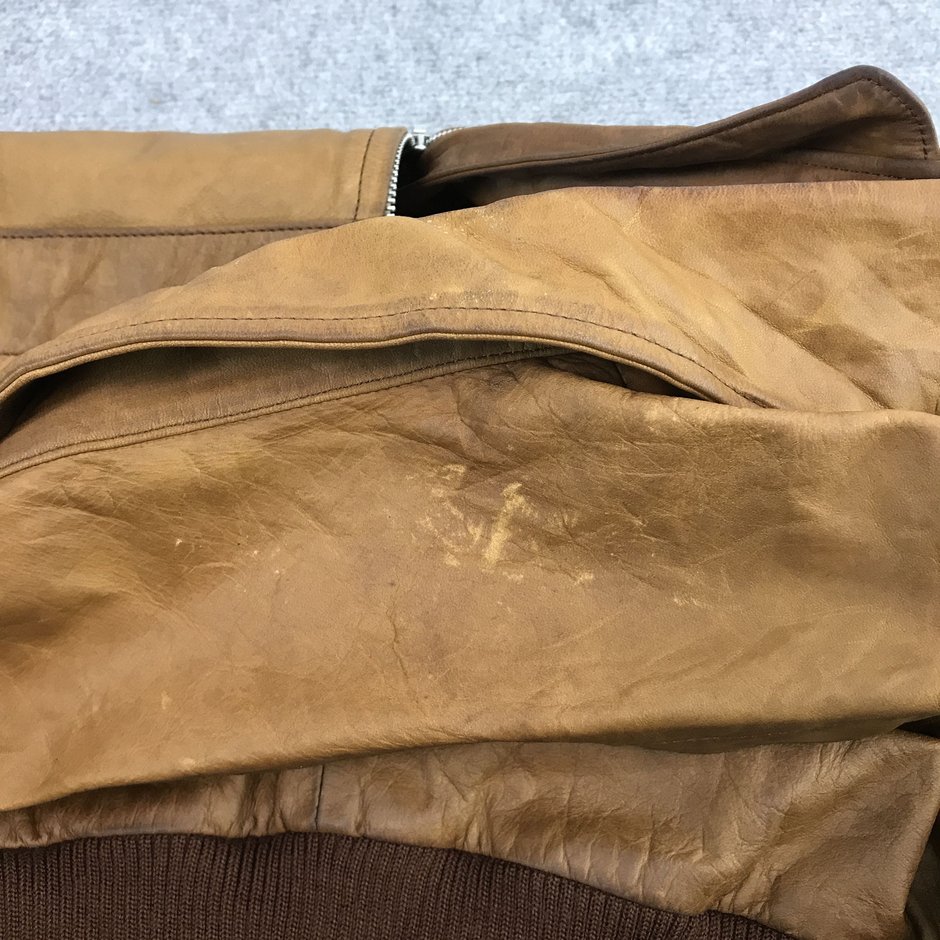 Japanese Brand LIQUID JAPAN BOMBER LEATHER JACKET Size US M / EU 48-50 / 2 - 8 Thumbnail