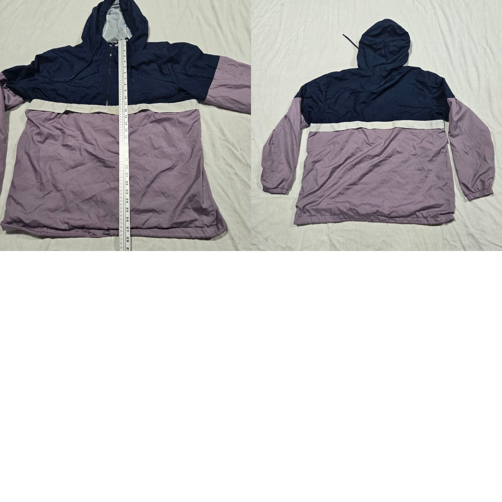 Vintage No Boundaries Jacket Women's L Purple Full Zip Coat Rain Coat 1/4 Zip Fall Winter Adult Modern Casual Travel Size L / US 10 / IT 46 - 8 Thumbnail