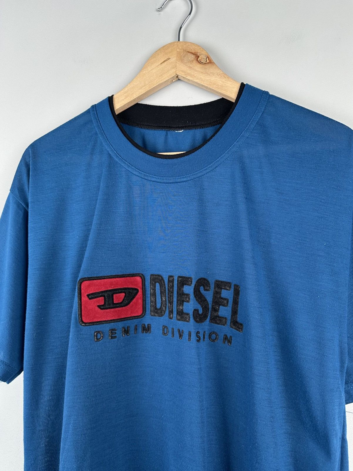 Diesel Vintage Y2k Diesel Denim Division Tee Oversized Size US M / EU 48-50 / 2 - 3 Thumbnail