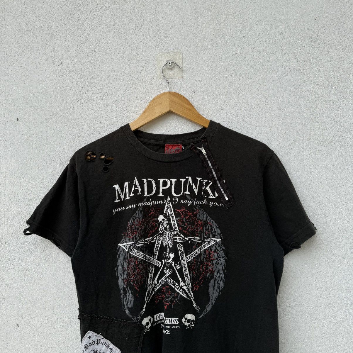 Seditionaries Vintage Mad Punk Gothic Cross Bondage Shirt Size US L / EU 52-54 / 3 - 3 Thumbnail
