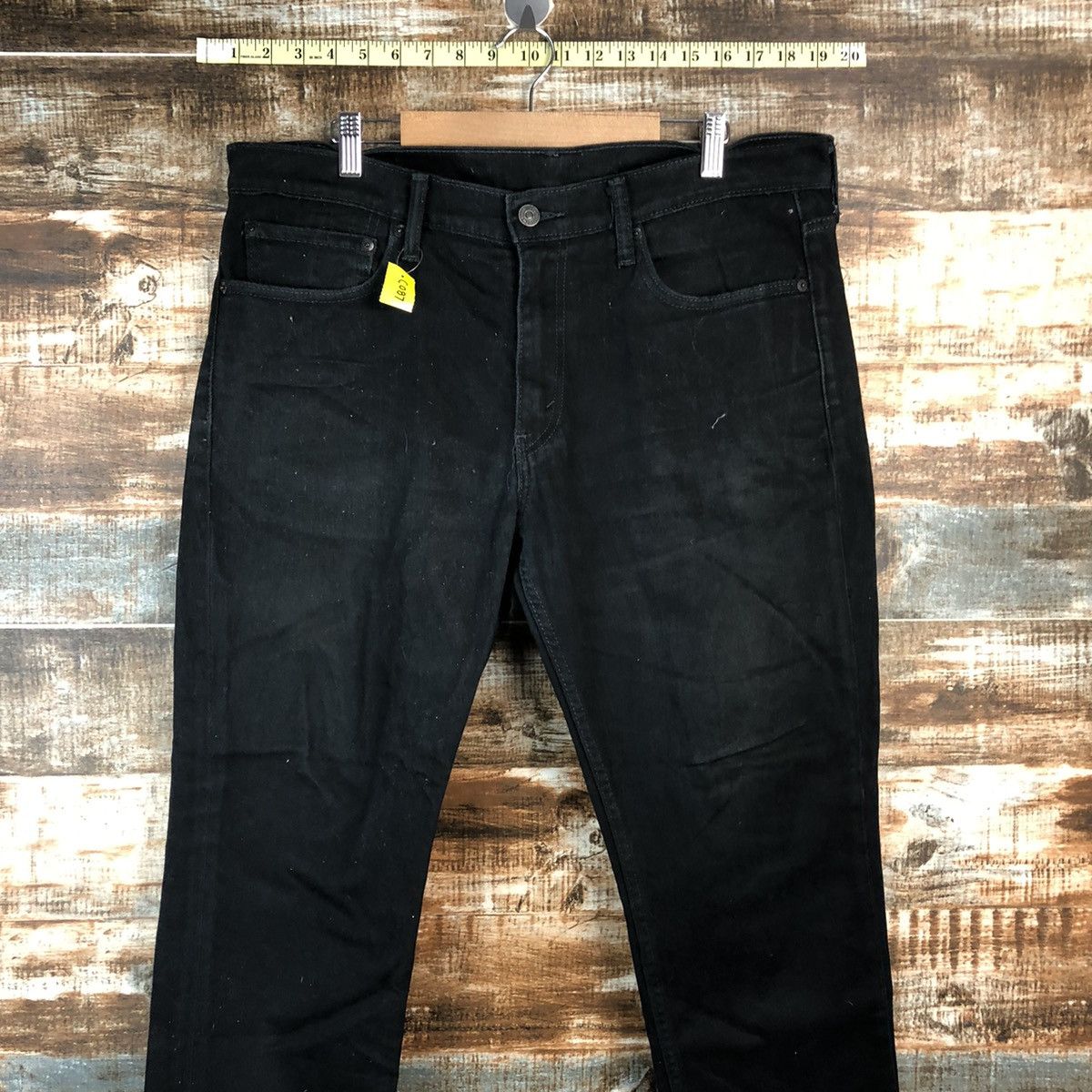 Levi's × Vintage DL Levis Black Denim Pants #C087 Size US 35 - 2 Thumbnail
