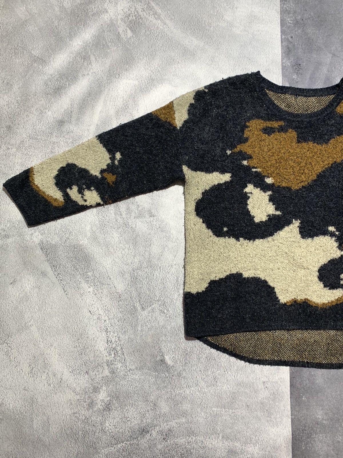 Japanese Brand × Vintage Vintage Y2K Art sweater overall print streetwear style Size L / US 10 / IT 46 - 2 Thumbnail
