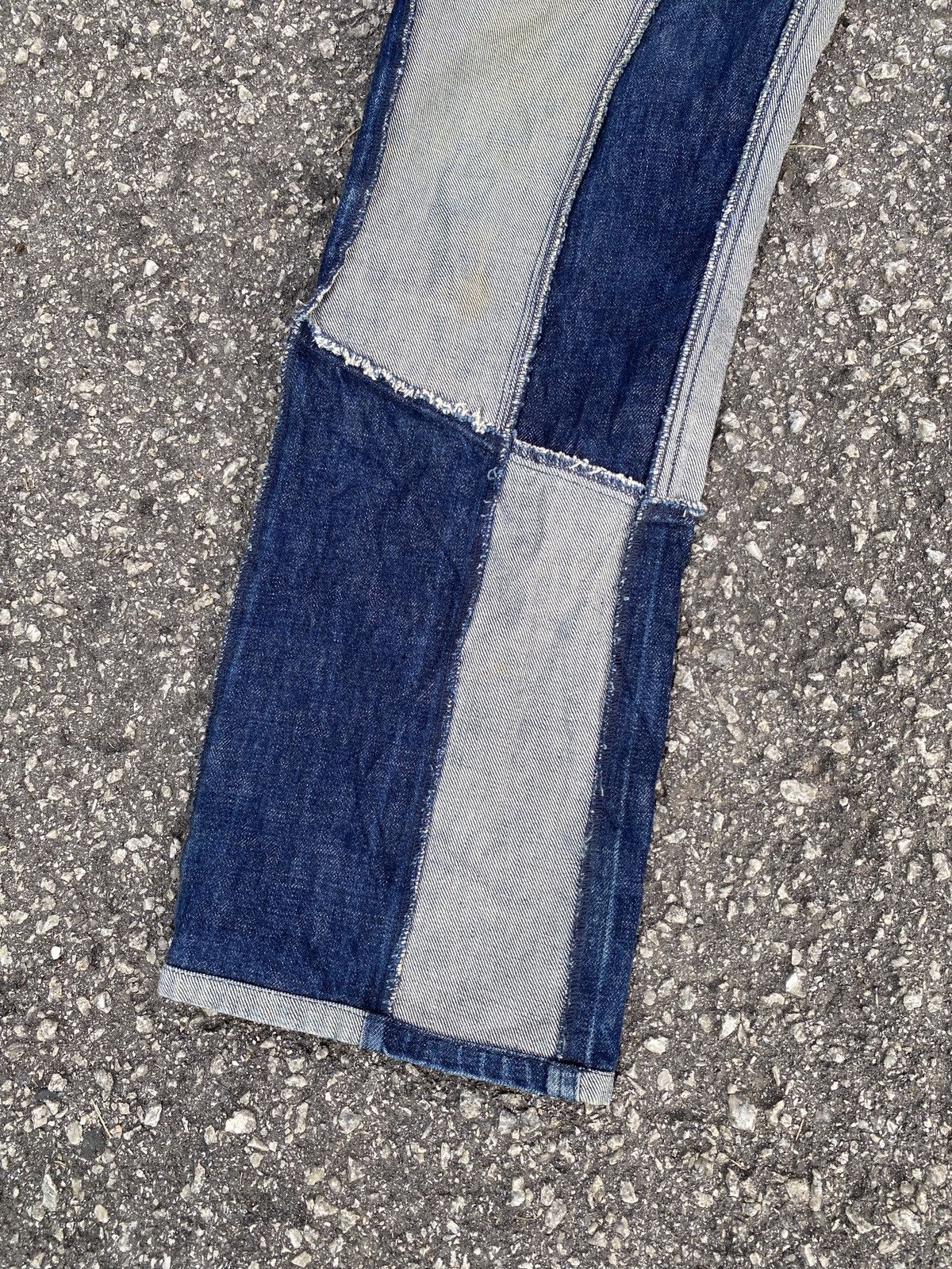 If Six Was Nine × Japanese Brand Unconscious Brothers Patchwork Design Denim Size US 31 - 4 Thumbnail