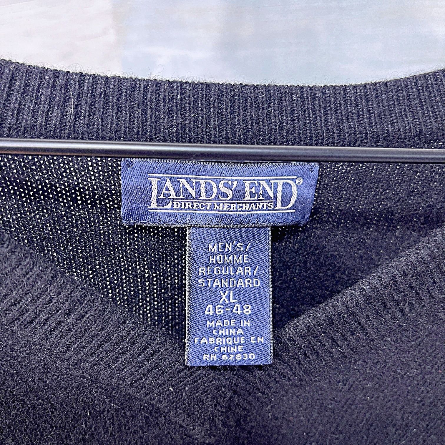 Lands' End × Vintage Lands End 100% Cashmere Sweater Black Vintage Mens XL Size US XL / EU 56 / 4 - 5 Thumbnail
