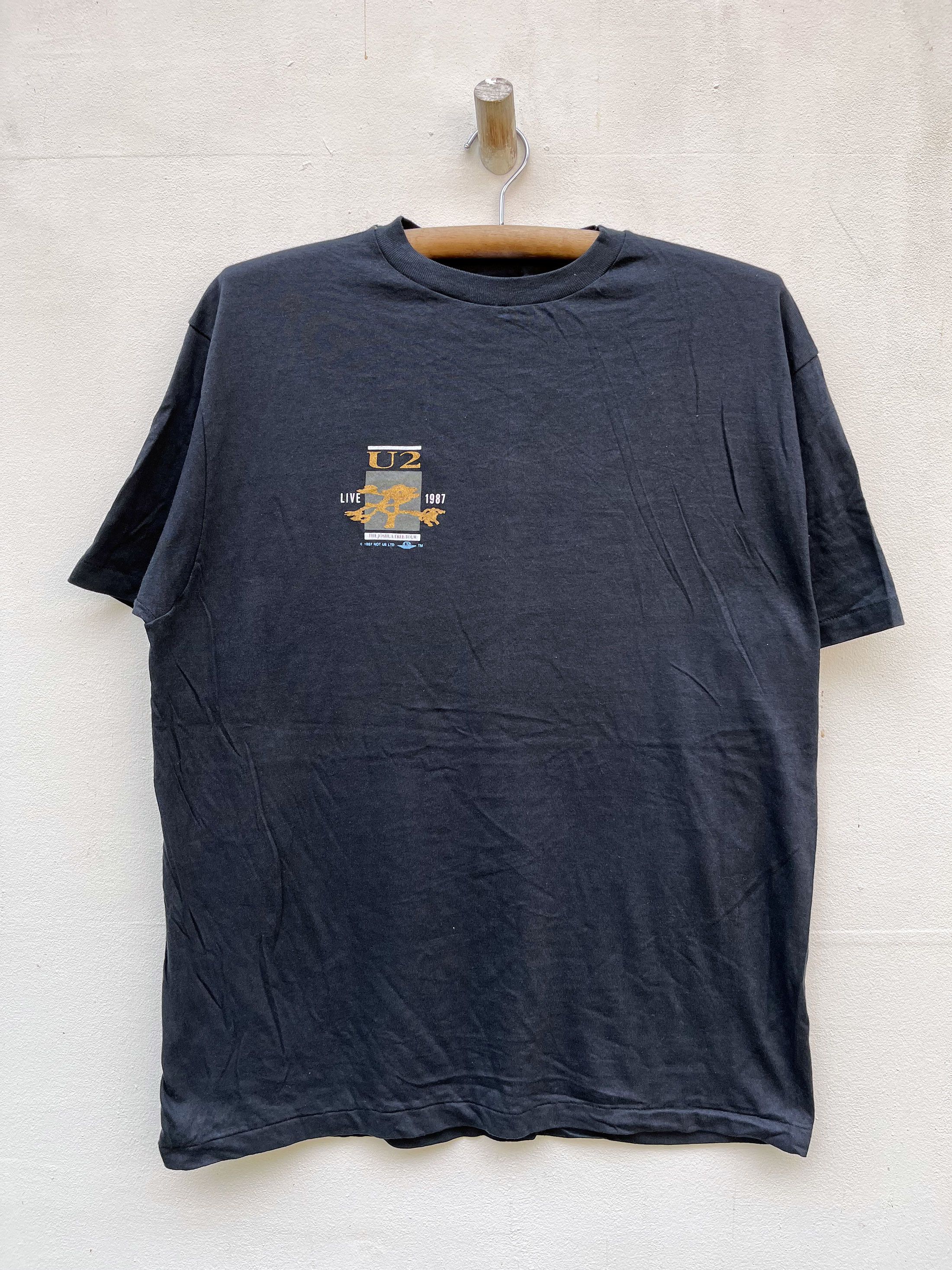 Band Tees Vintage U2 Joshua Tree 1987 Album Promo Tour Size US XL / EU 56 / 4 - 1 Thumbnail