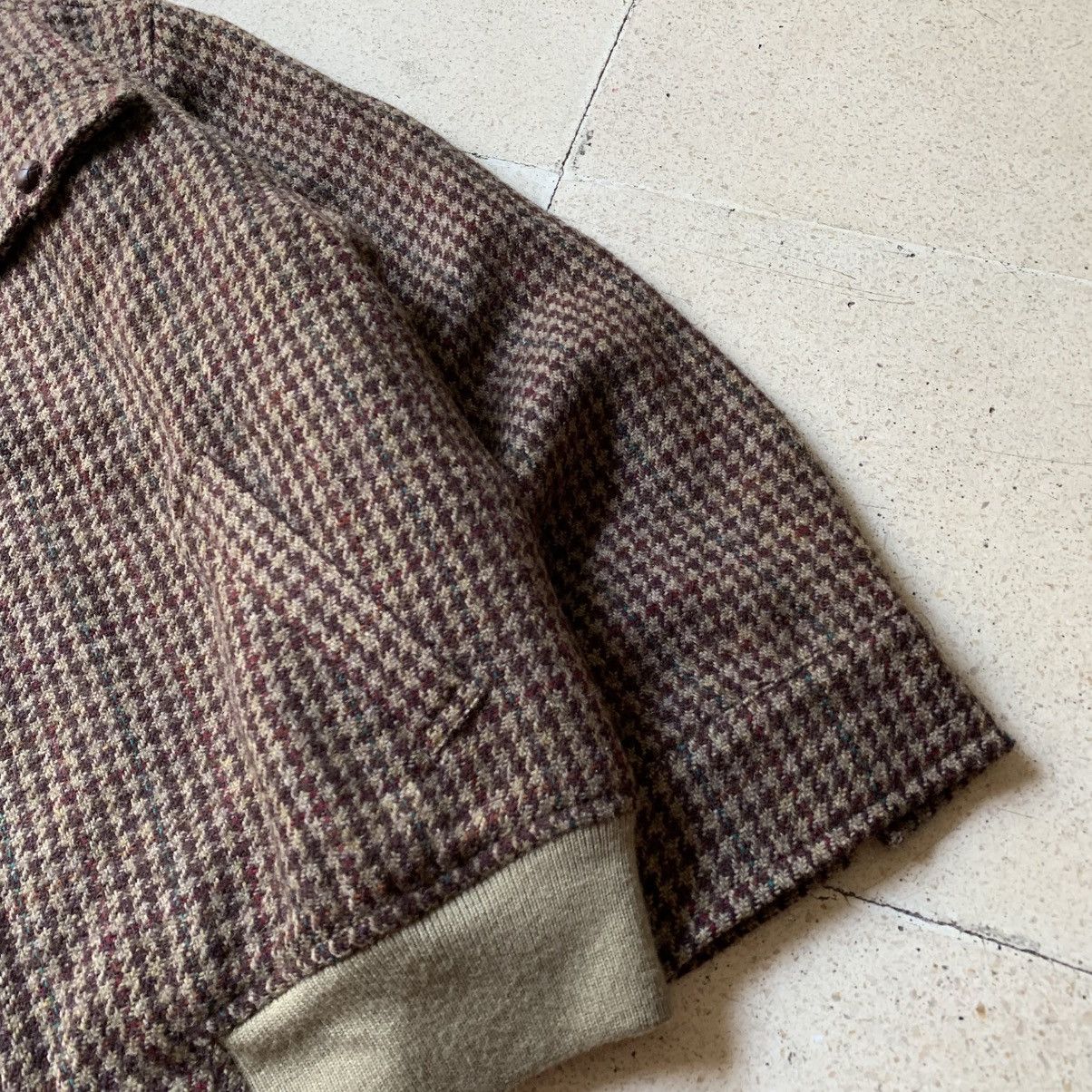 Polo Ralph Lauren Vtg 90s Polo Ralph Lauren Houndstooth Pattern Wool Knited Size US L / EU 52-54 / 3 - 8 Thumbnail