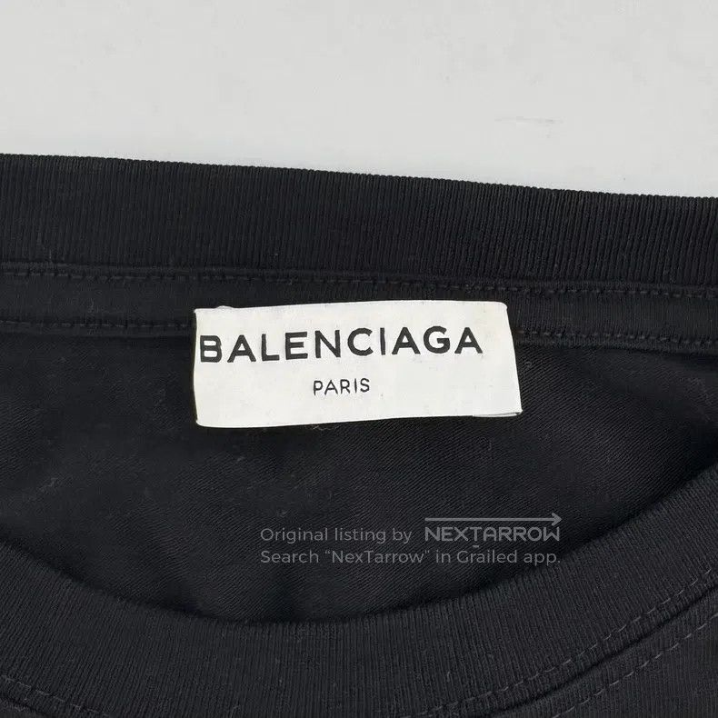 Balenciaga Balenciaga Round Neck Casual Short Sleeve T-Shirt with Gra Size US S / EU 44-46 / 1 - 6 Thumbnail
