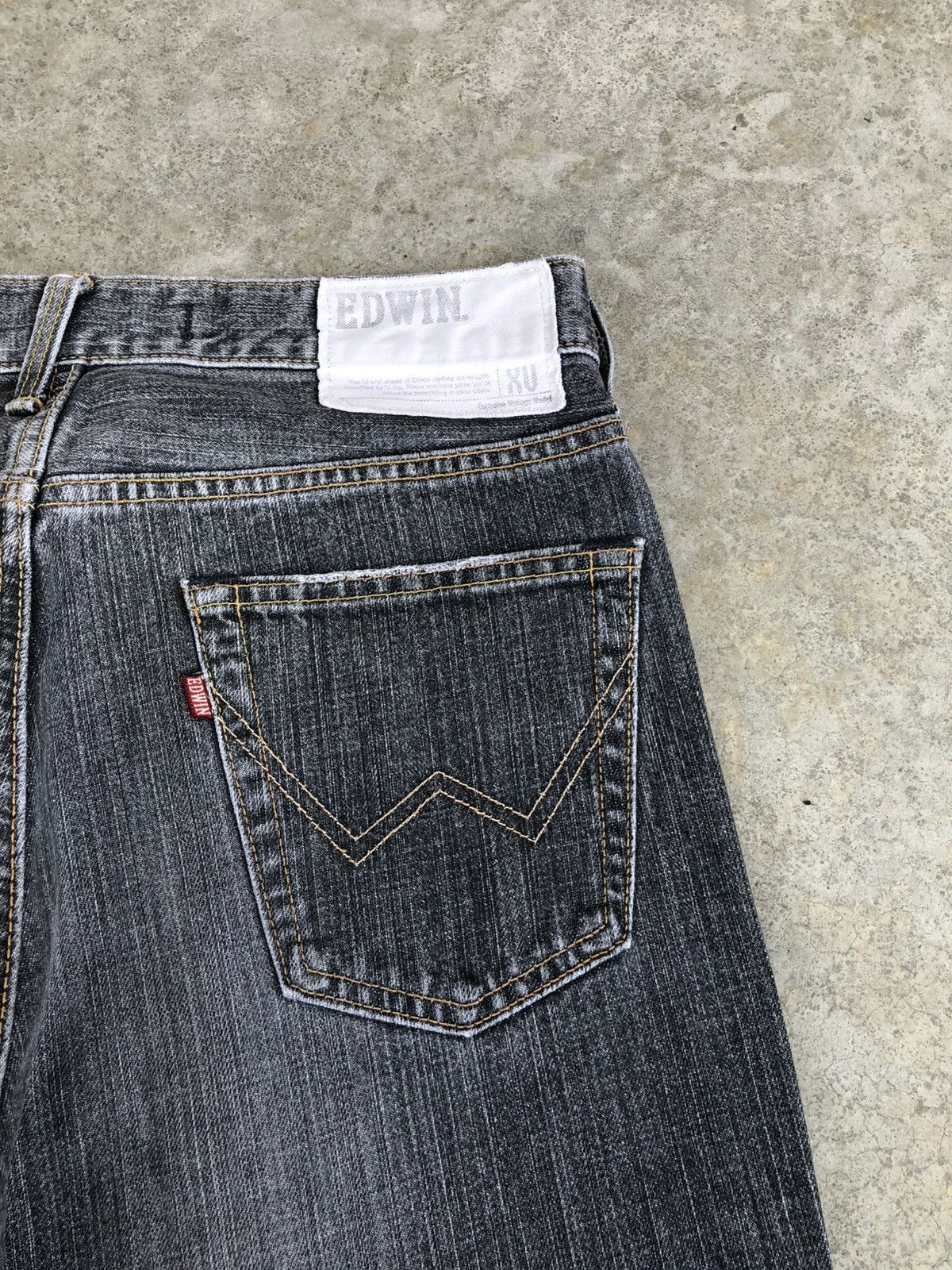 If Six Was Nine Japanese Edwin XU Flared Jeans Distressed Bootcut Size US 32 / EU 48 - 17 Thumbnail