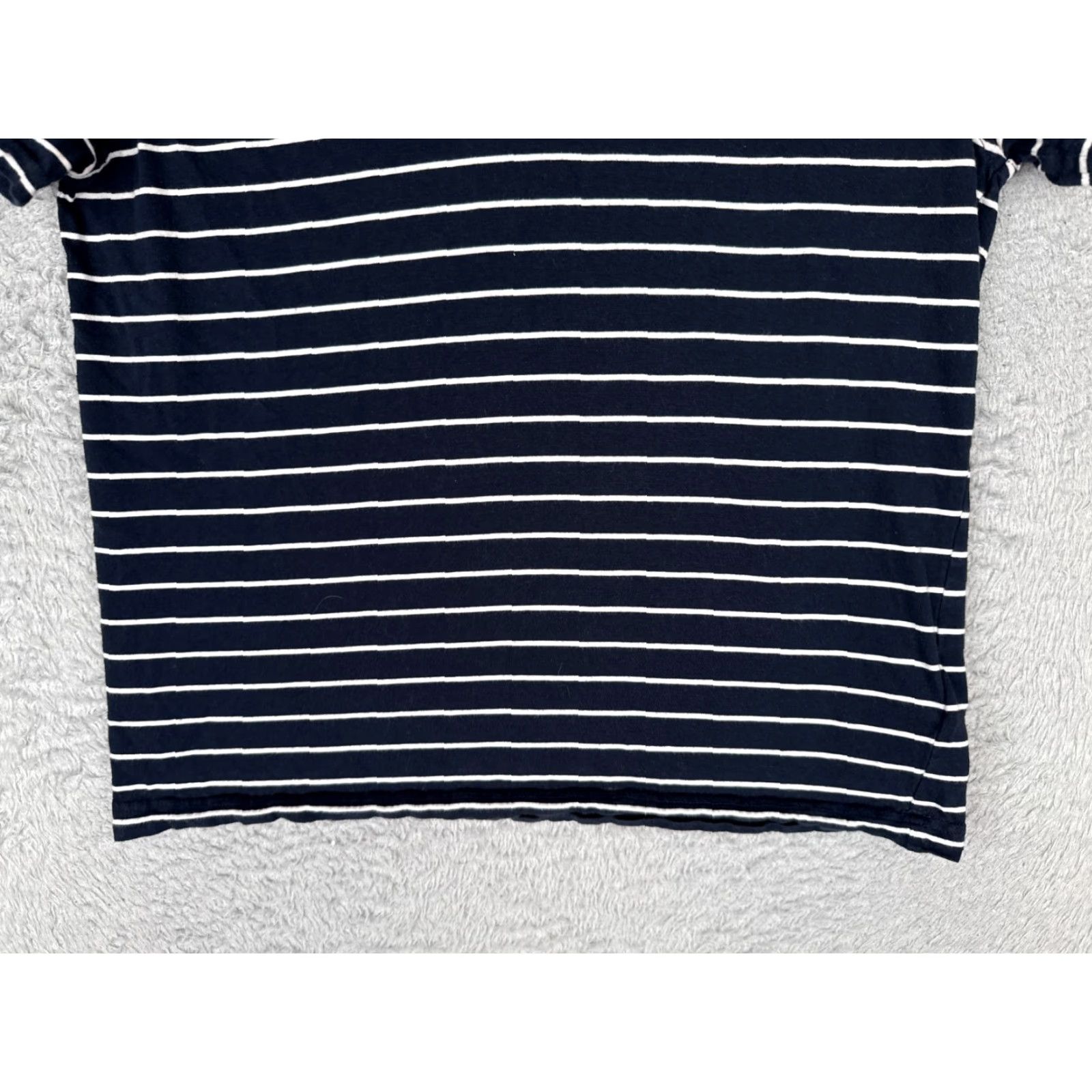Tommy Hilfiger VINTAGE Tommy Hilfiger Polo Shirt Women Medium Blue White Stripe Cotton Short Sleeve Size M / US 6-8 / IT 42-44 - 5 Thumbnail
