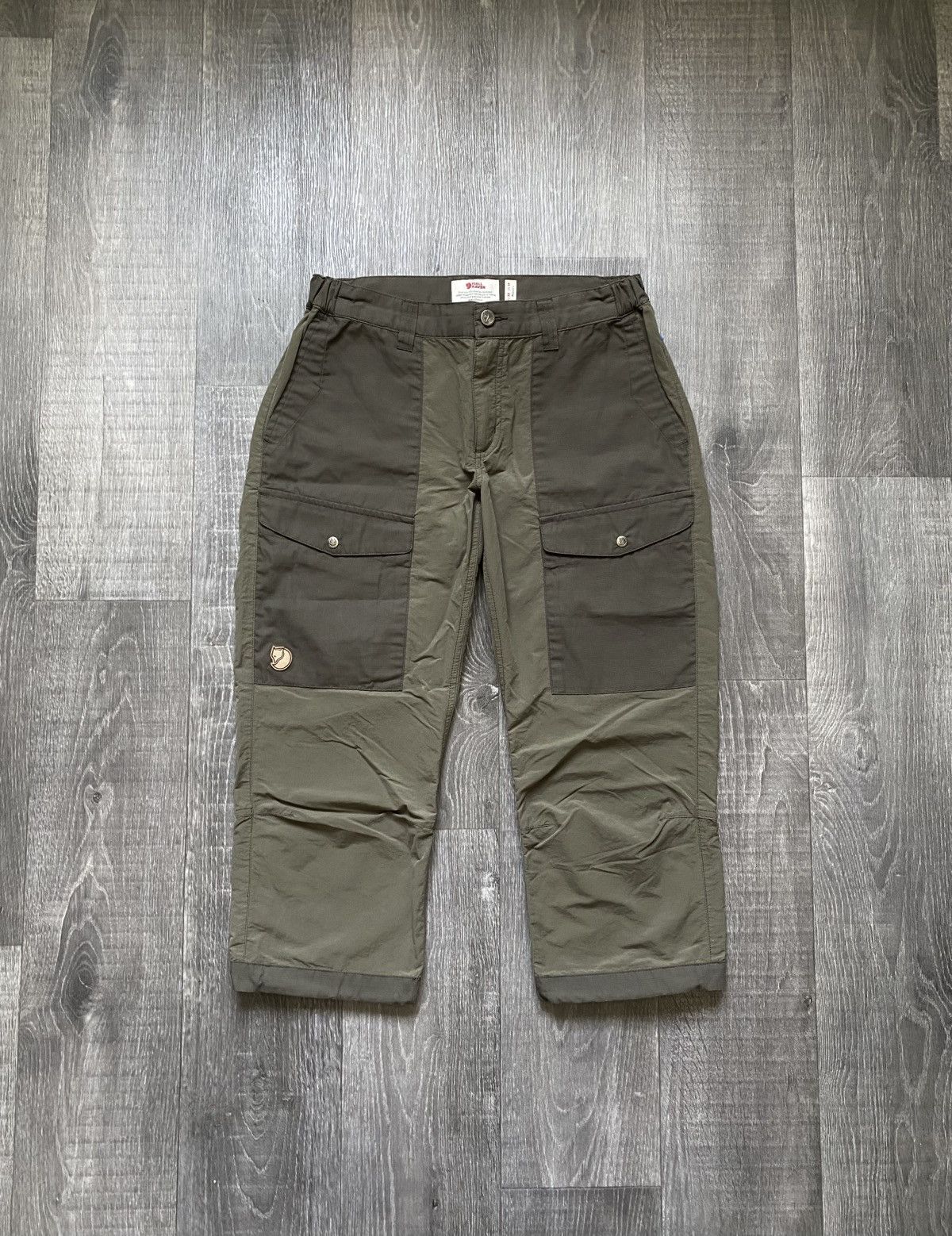 Fjallraven Women’s Fjallraven Abisko Hybrid Knickers Shortened Trousers Size 29" - 2 Thumbnail