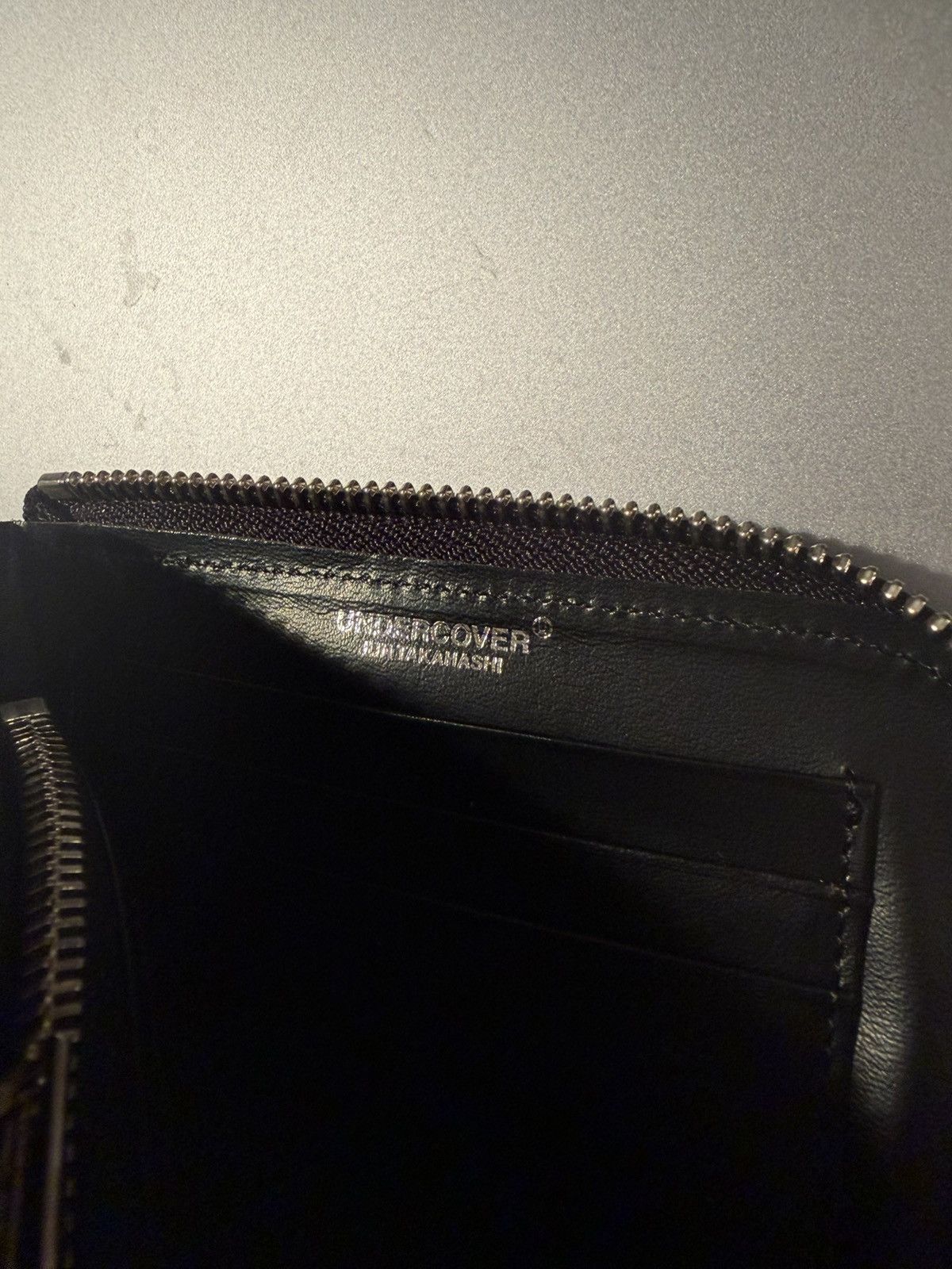 Undercover Undercover Jun Takahashi Studded black leather wallet Japan Size ONE SIZE - 3 Thumbnail