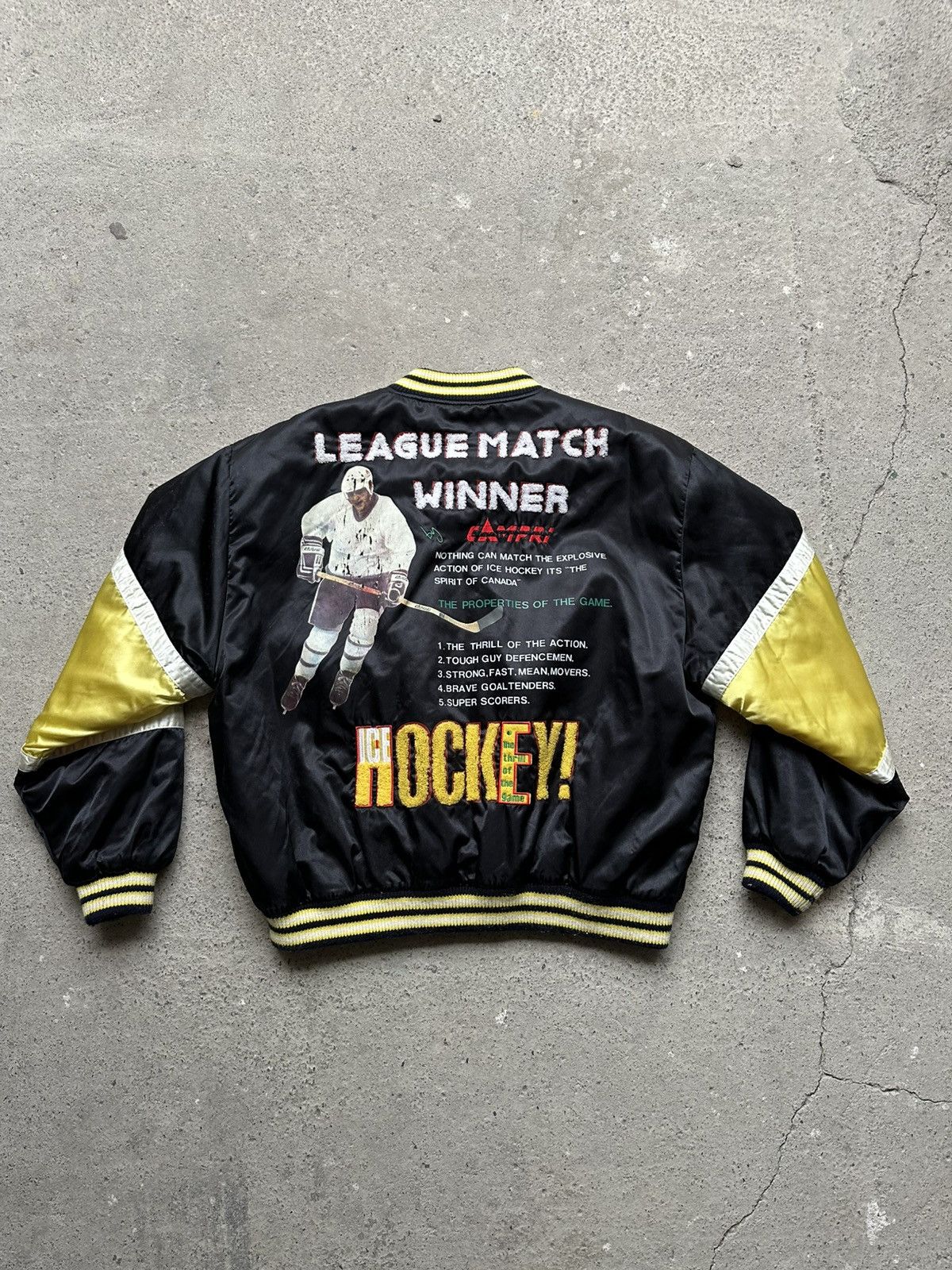 Campia Moda Campri Bomber NHL International Hockey League Vintage XL 56 Size US XL / EU 56 / 4 - 10 Thumbnail