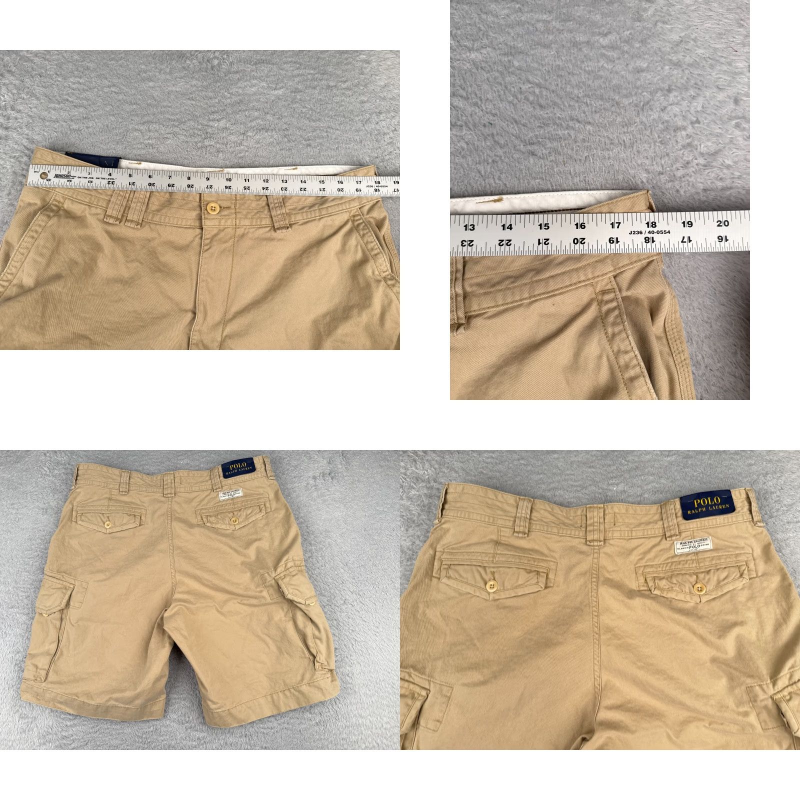 Polo Ralph Lauren Polo Ralph Lauren Shorts Men 38 Beige Cargo 100% Cotton Twill Hiking Camp 37x10 Casual Travel Workwear Mens Size US M / EU 48-50 / 2 - 9 Thumbnail