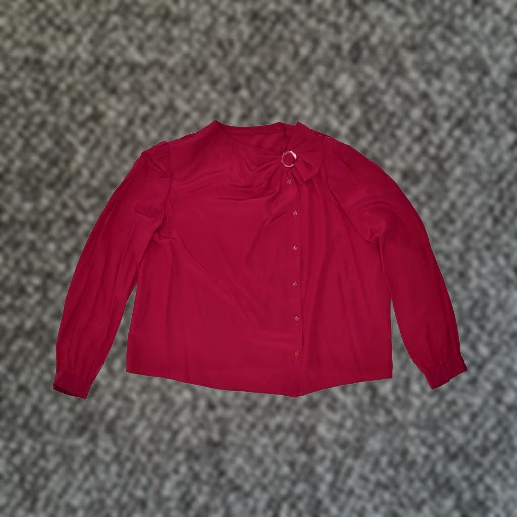 Pinko VINTAGE Womens Blouse Top Pink UK 20 2XL Size XXL / US 16-18 / IT 52-54 - 1 Thumbnail