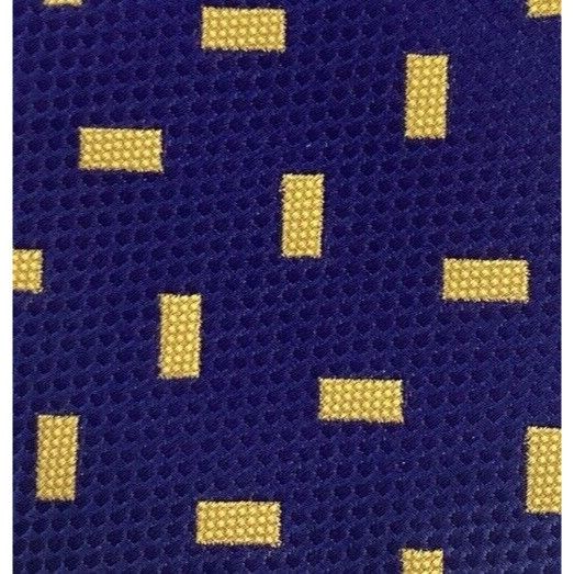 Alfred Dunhill ALFRED DUNHILL Blue Geometric Luxury Silk Tie Made In Englan Size ONE SIZE - 7 Thumbnail