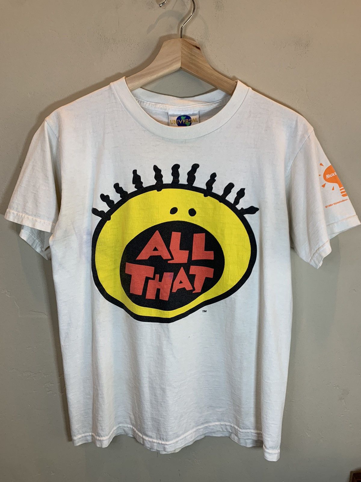 Nickelodeon × Vintage *RARE* Vintage 1994 ALL THAT Nickelodeon TV Show Promo Shirt Size US S / EU 44-46 / 1 - 1 Thumbnail