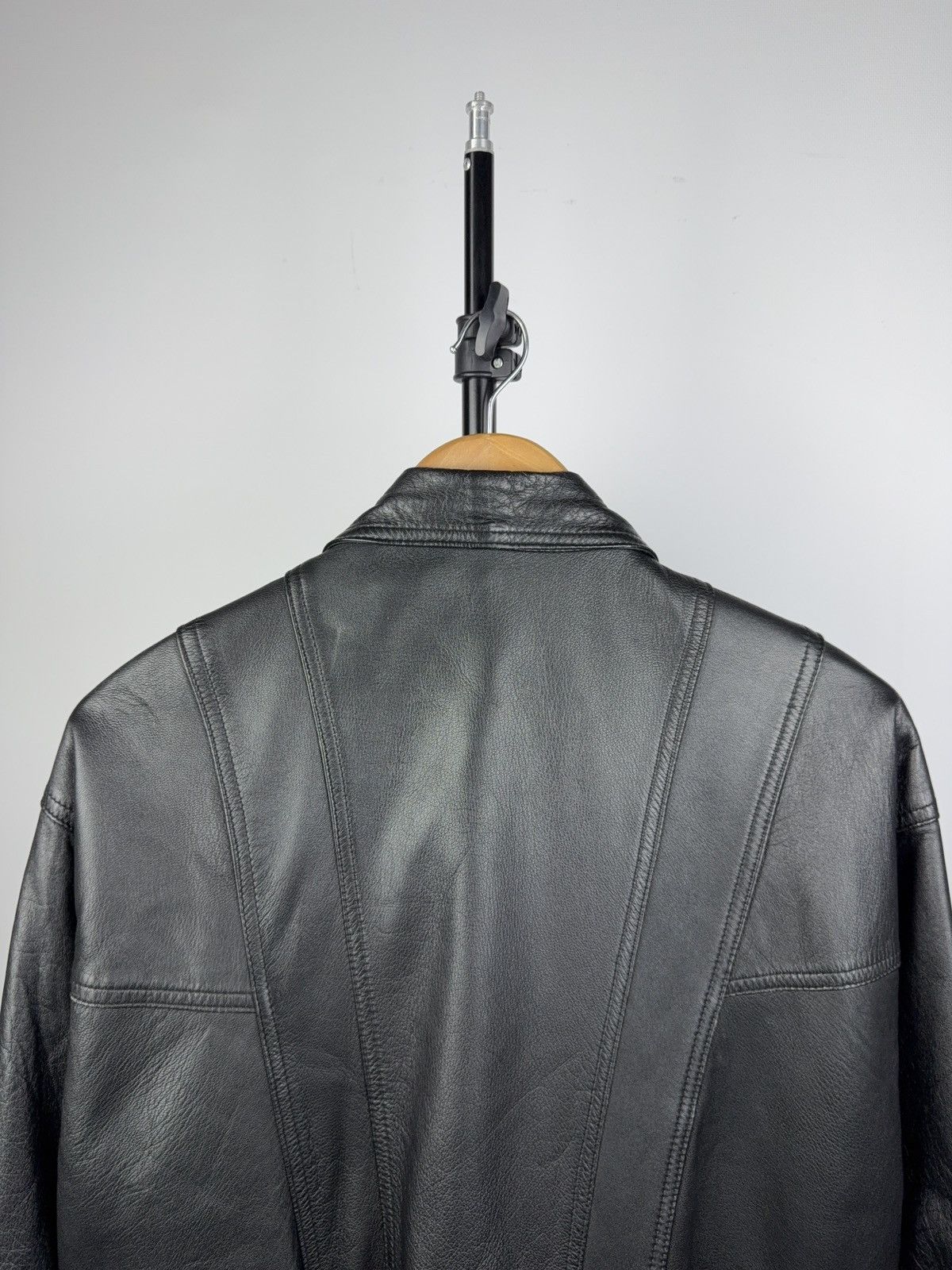 Vintage Vintage 90s Avant Garde Leather Biker MOTO Y2K Jacket Size US S / EU 44-46 / 1 - 13 Thumbnail