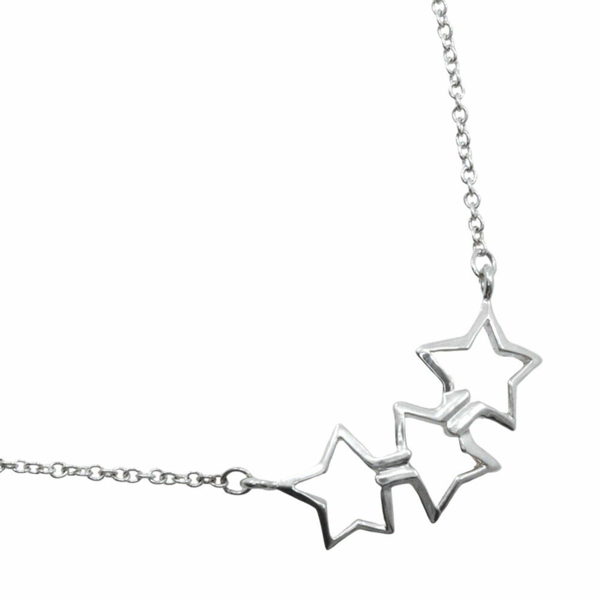 Tiffany & Co. Tiffany & Co. Triple Star Necklace, 925 Sterling Silver, Approx. 2.3g, Women's Size ONE SIZE - 1 Thumbnail