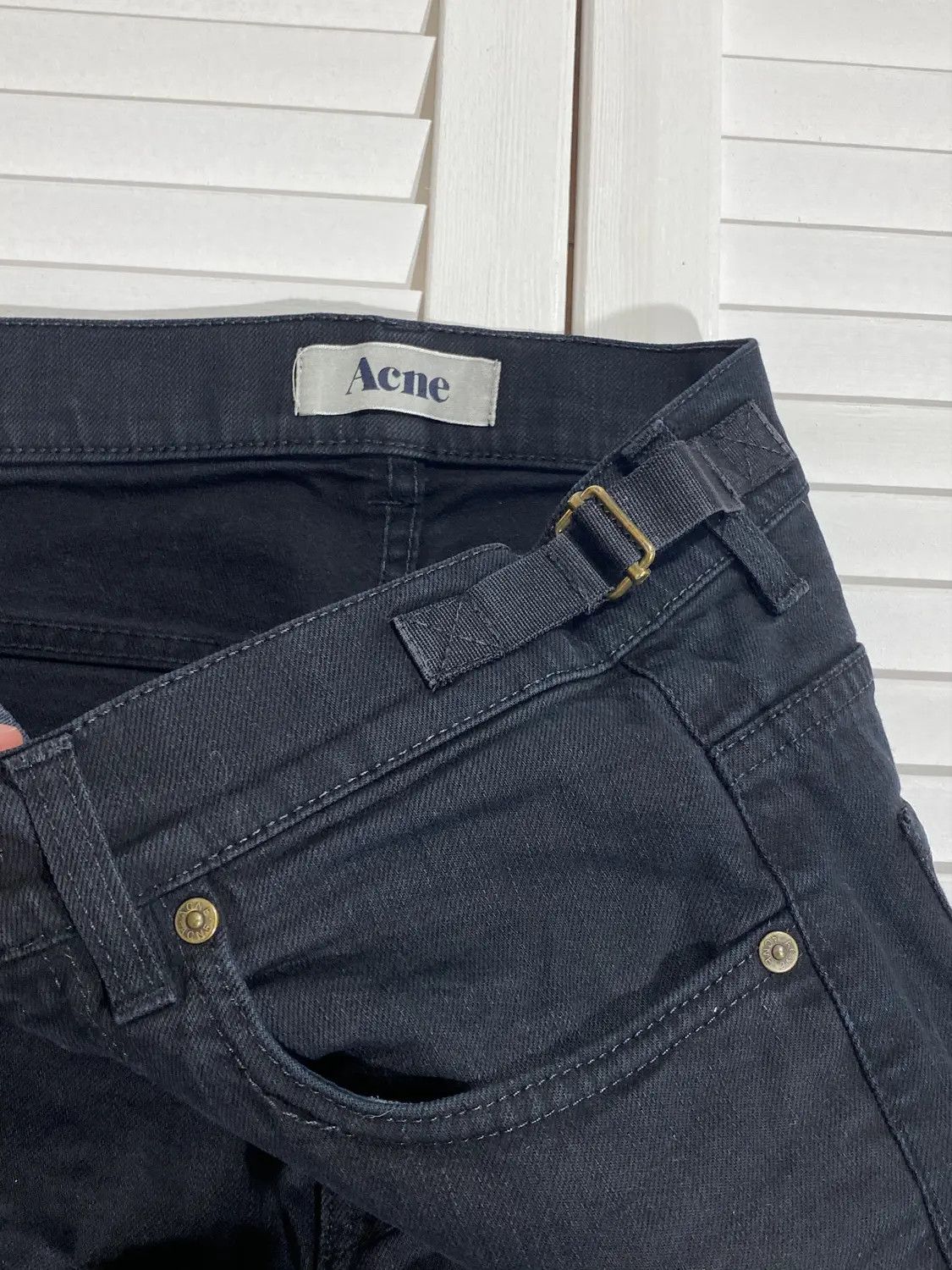 Acne Studios × Japanese Brand acne studios black denim jeans Size US 28 / EU 44 - 4 Thumbnail