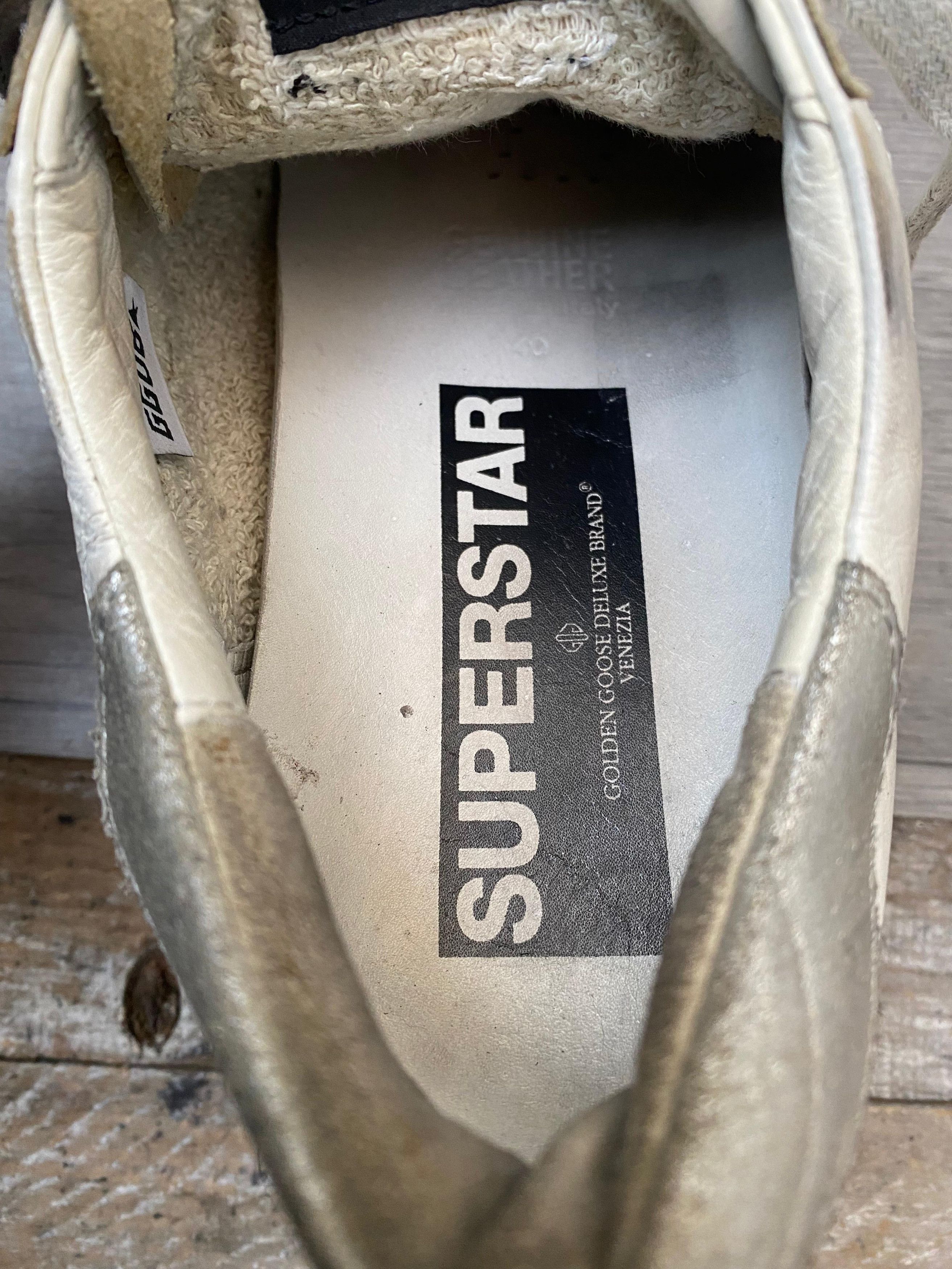 Golden Goose Golden Goose Superstar Distressed Low Top Sneakers Sz 40 Size US 7 / EU 40 - 6 Thumbnail