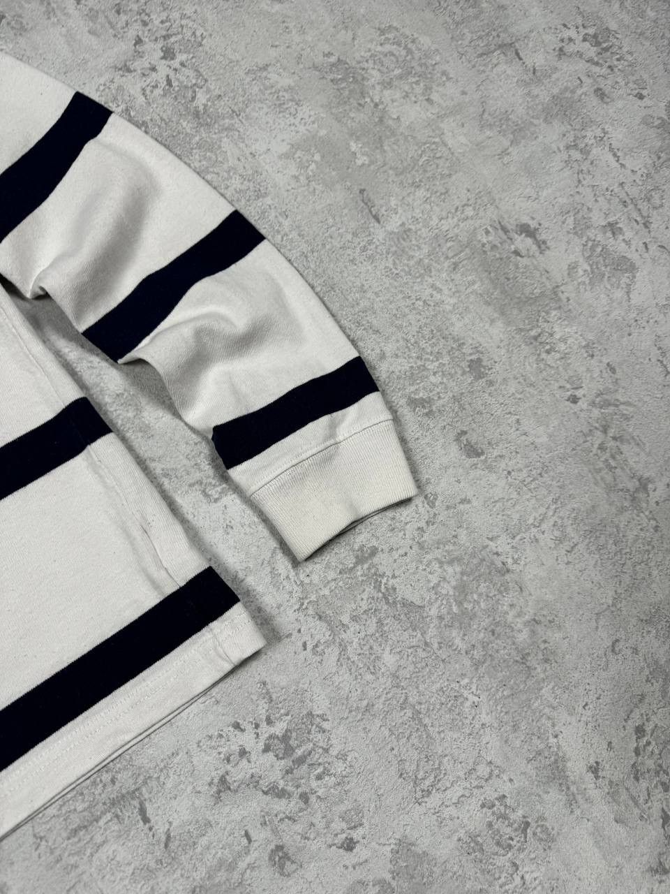 Polo Ralph Lauren White Polo Ralph Lauren Striped Rugby Longsleeve Size S Size US S / EU 44-46 / 1 - 5 Thumbnail