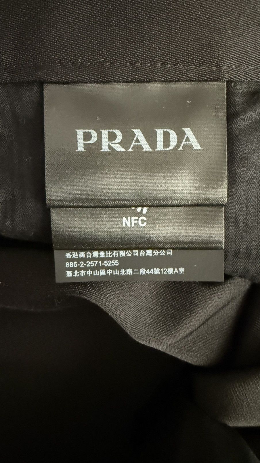Prada Prada - Black Silk & Cotton Logo Plaque Pants Size US 34 / EU 50 - 8 Thumbnail