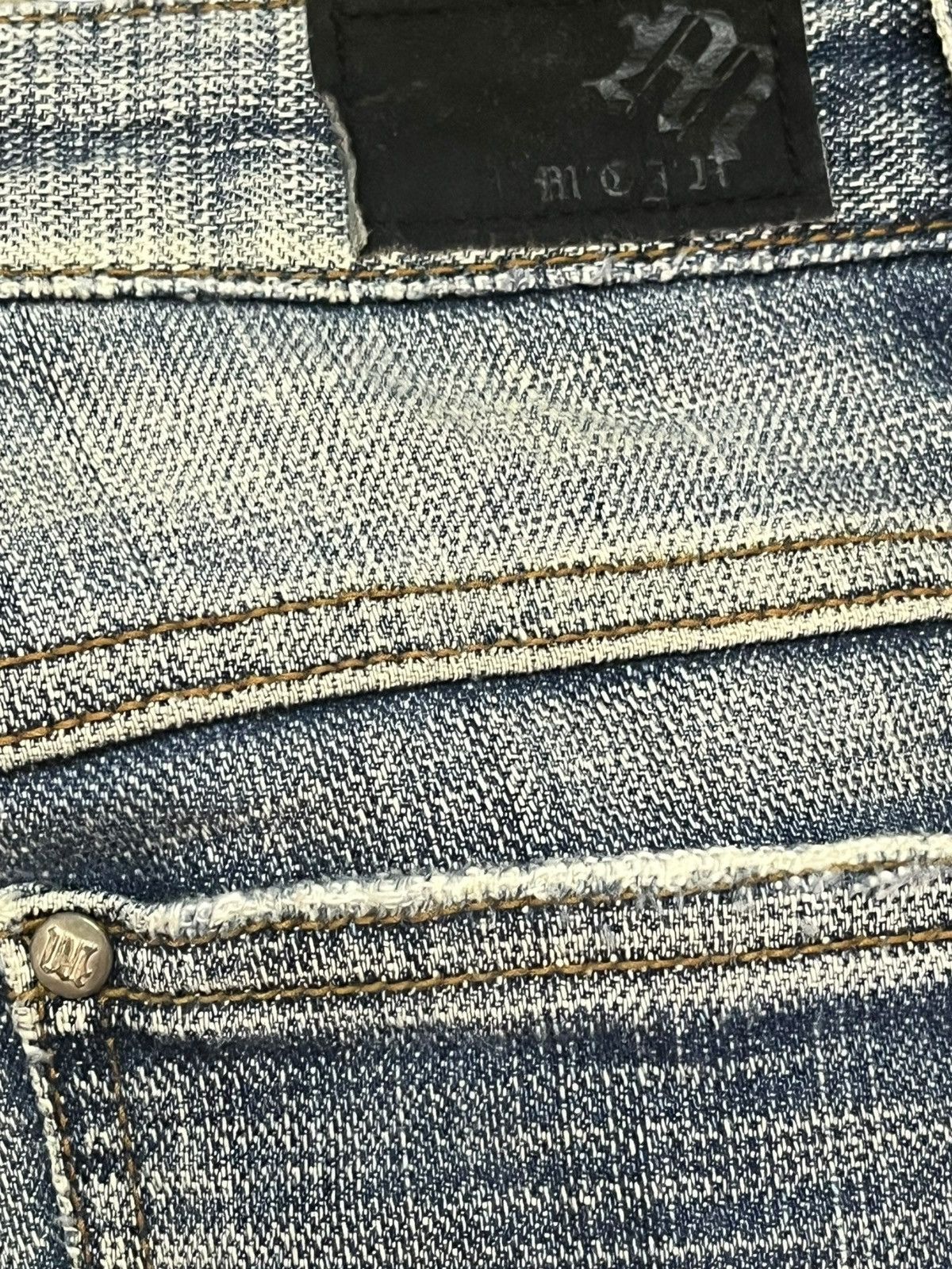 Who Decides War Vintage Japanese Brand Flare Faded Distressed Denim Size US 27 - 7 Thumbnail