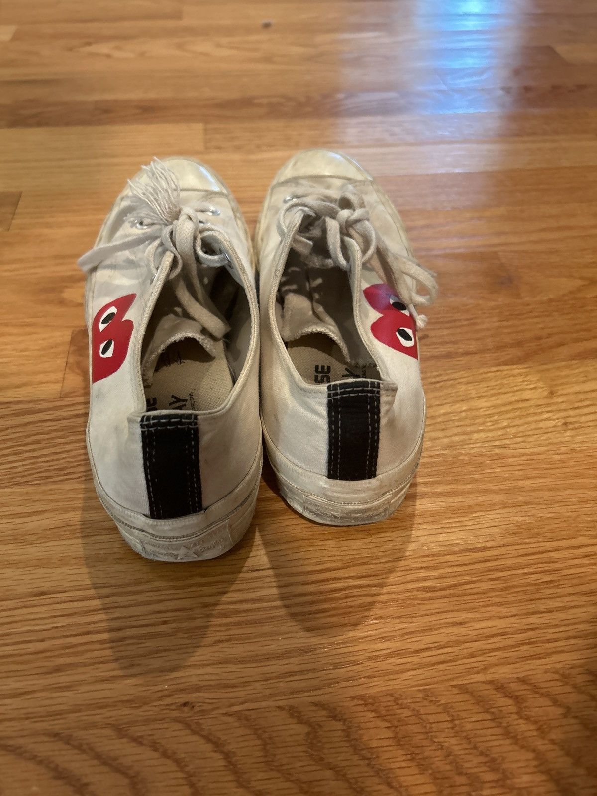 Comme des Garcons × Converse NEED GONE CDG Converse Low White size 9 Size US 9 / EU 42 - 4 Thumbnail