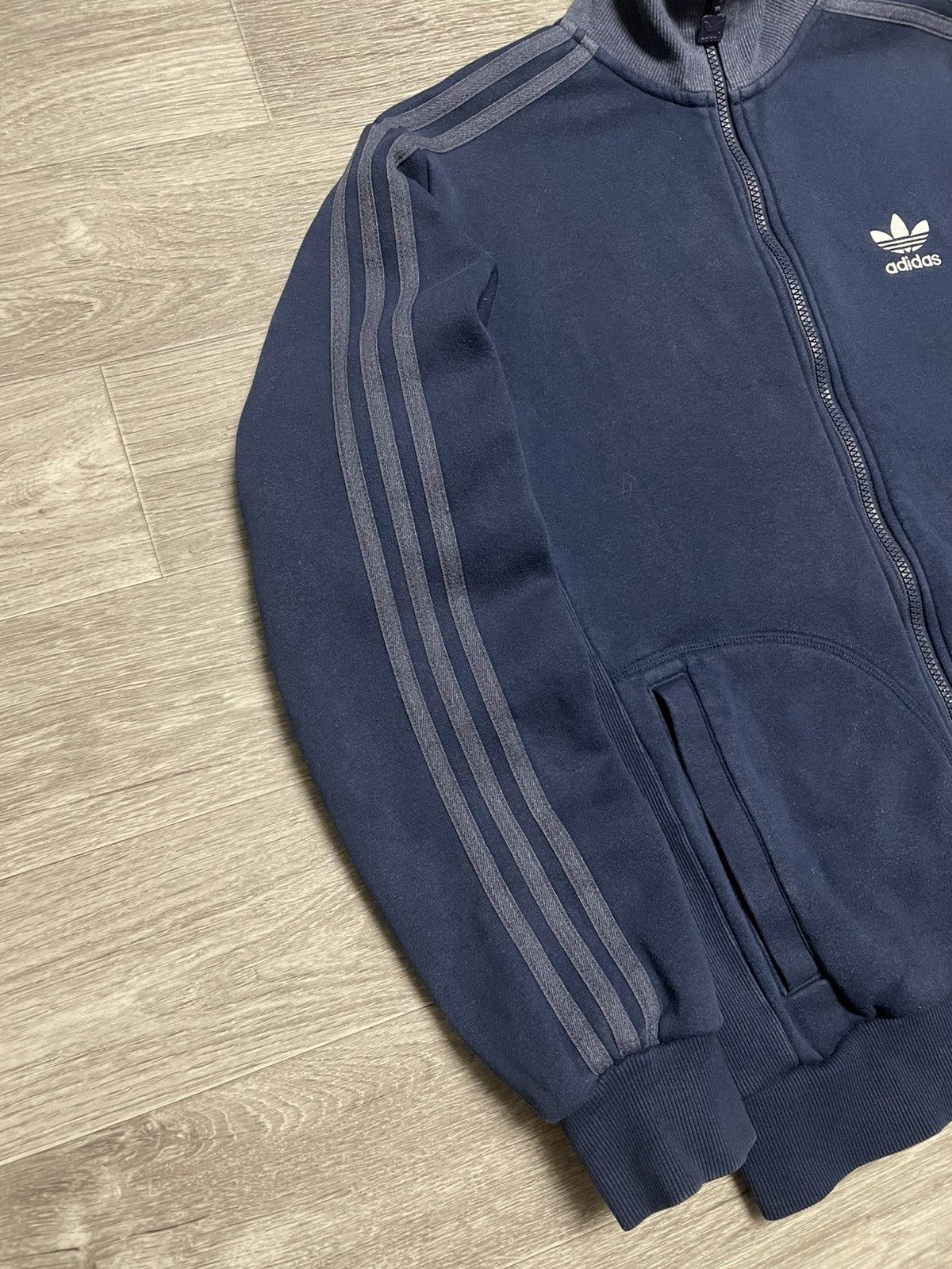 Adidas Vintage Adidas 3-Stripe Cotton Track Jacket Navy Blue Y2K Size US S / EU 44-46 / 1 - 4 Thumbnail