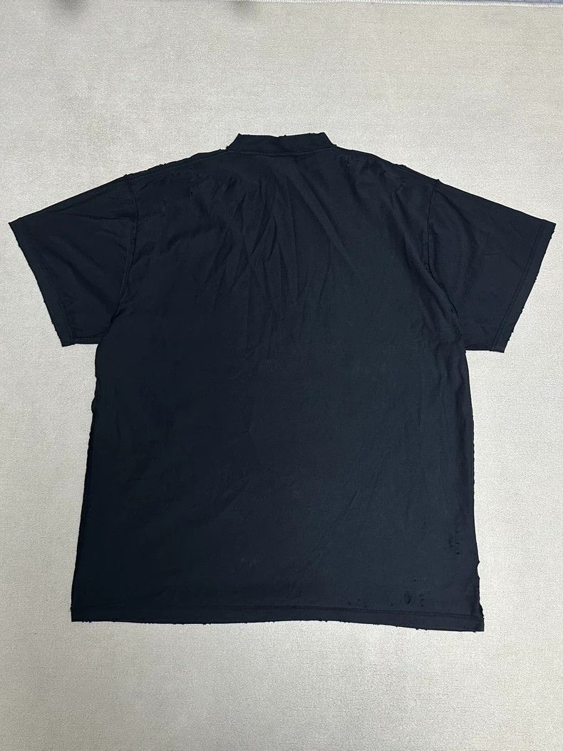 Balenciaga Balenciaga SS24 Antwerp Palace Logo Printed Worn Crew Neck Size US XL / EU 56 / 4 - 2 Thumbnail