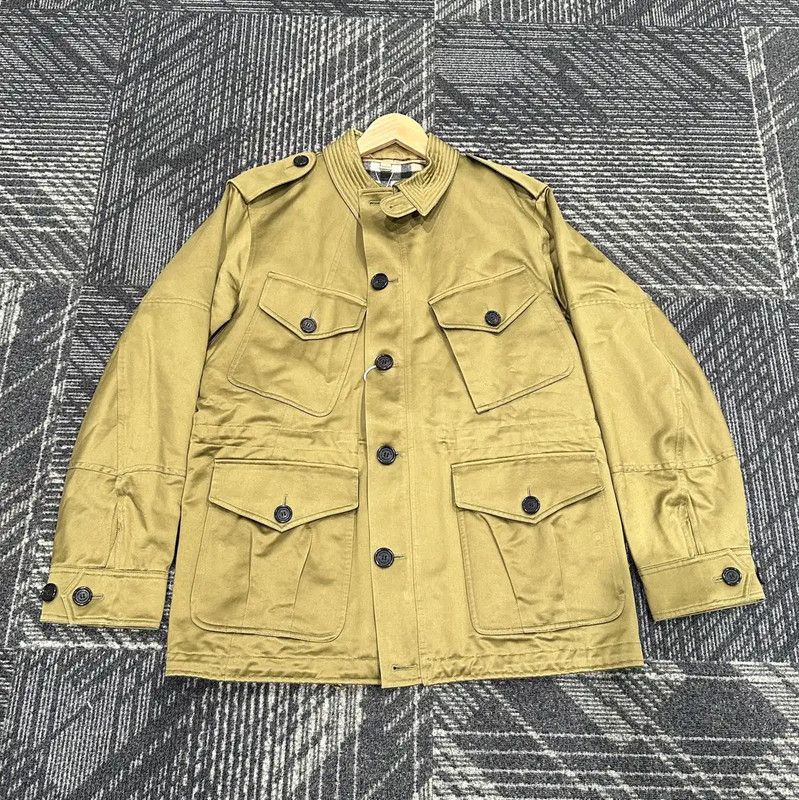 Burberry Burberry Military Green Cotton Men's Jacket Size US L / EU 52-54 / 3 - 1 Thumbnail