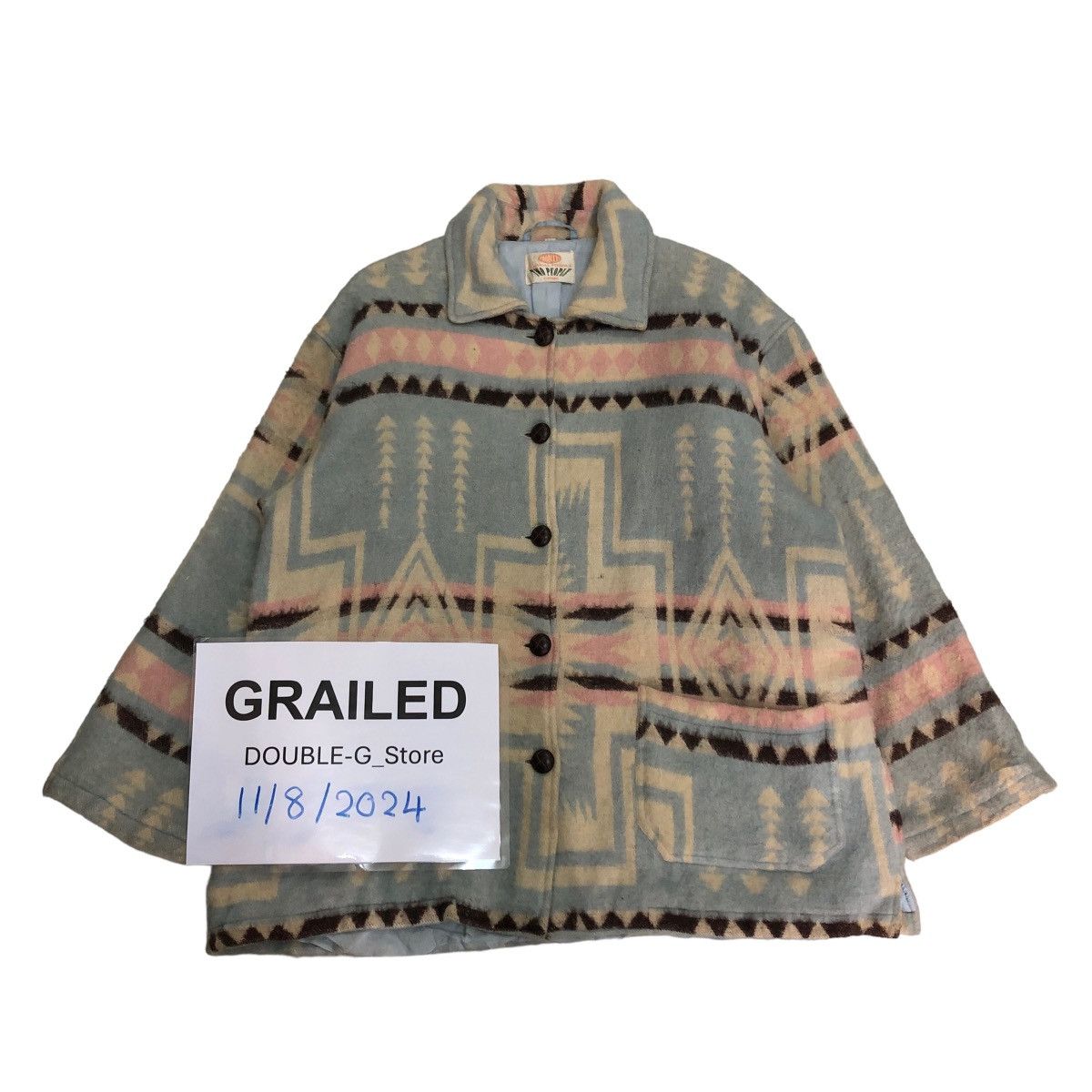 Japanese Brand 📌VINTAGE WOOL JACKET TWO PEOPLE JAPAN NAVAJO NATIVE Size US M / EU 48-50 / 2 - 1 Thumbnail