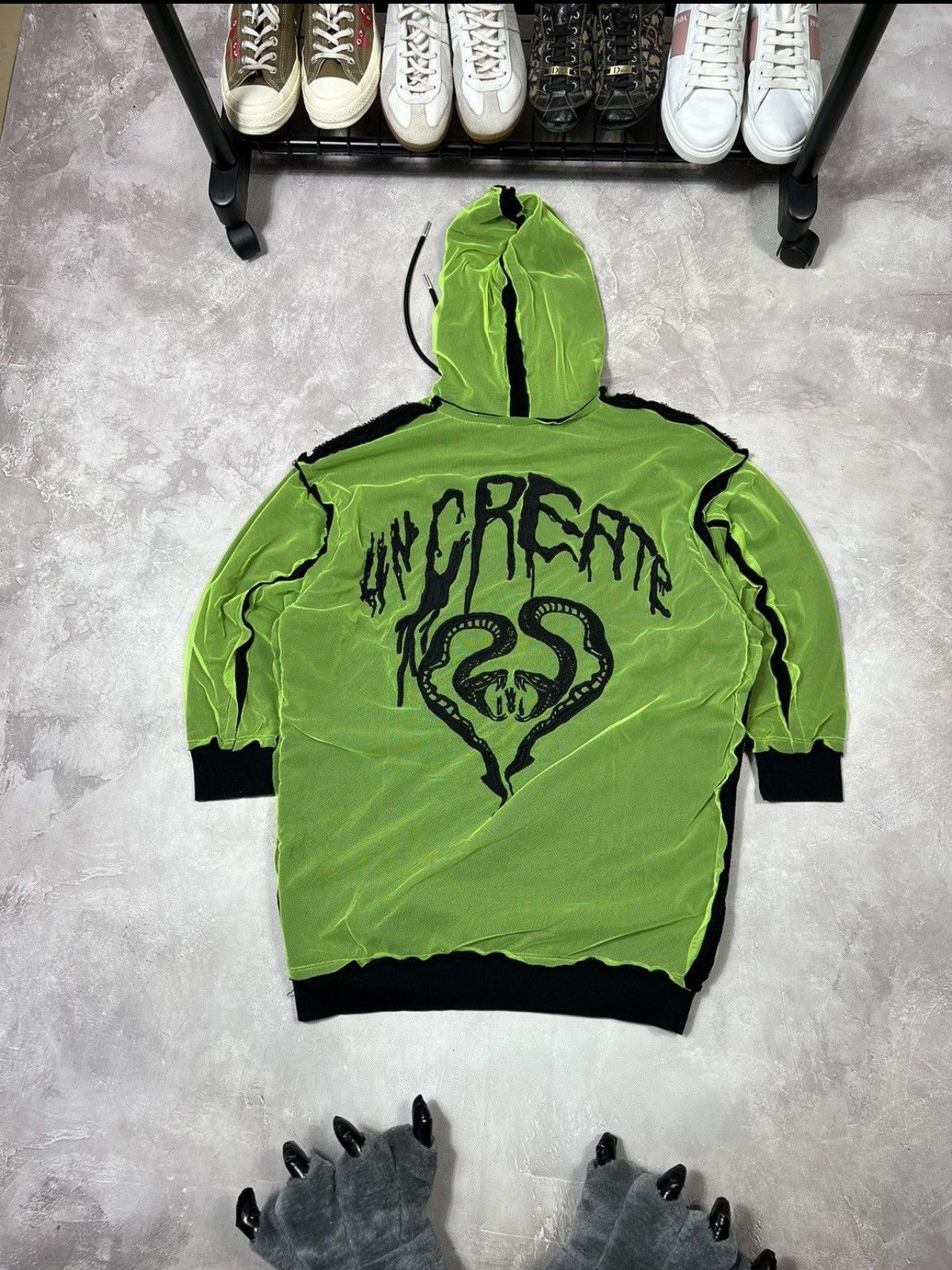 Diesel Vintage Diesel "Uncreate" Y2k Baggy Hoodie Size US S / EU 44-46 / 1 - 1 Thumbnail