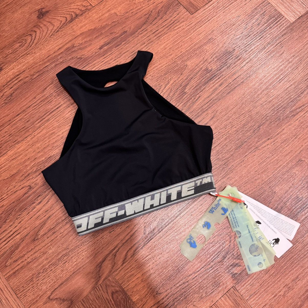Off-White Off white Logo Band Active Bra in Stretch Nylon Size S / US 4 / IT 40 - 3 Thumbnail