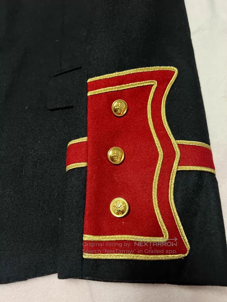 Saint Laurent Paris Saint Laurent Paris Red Gold Button Court Suit i Size XS / US 0-2 / IT 36-38 - 3 Thumbnail
